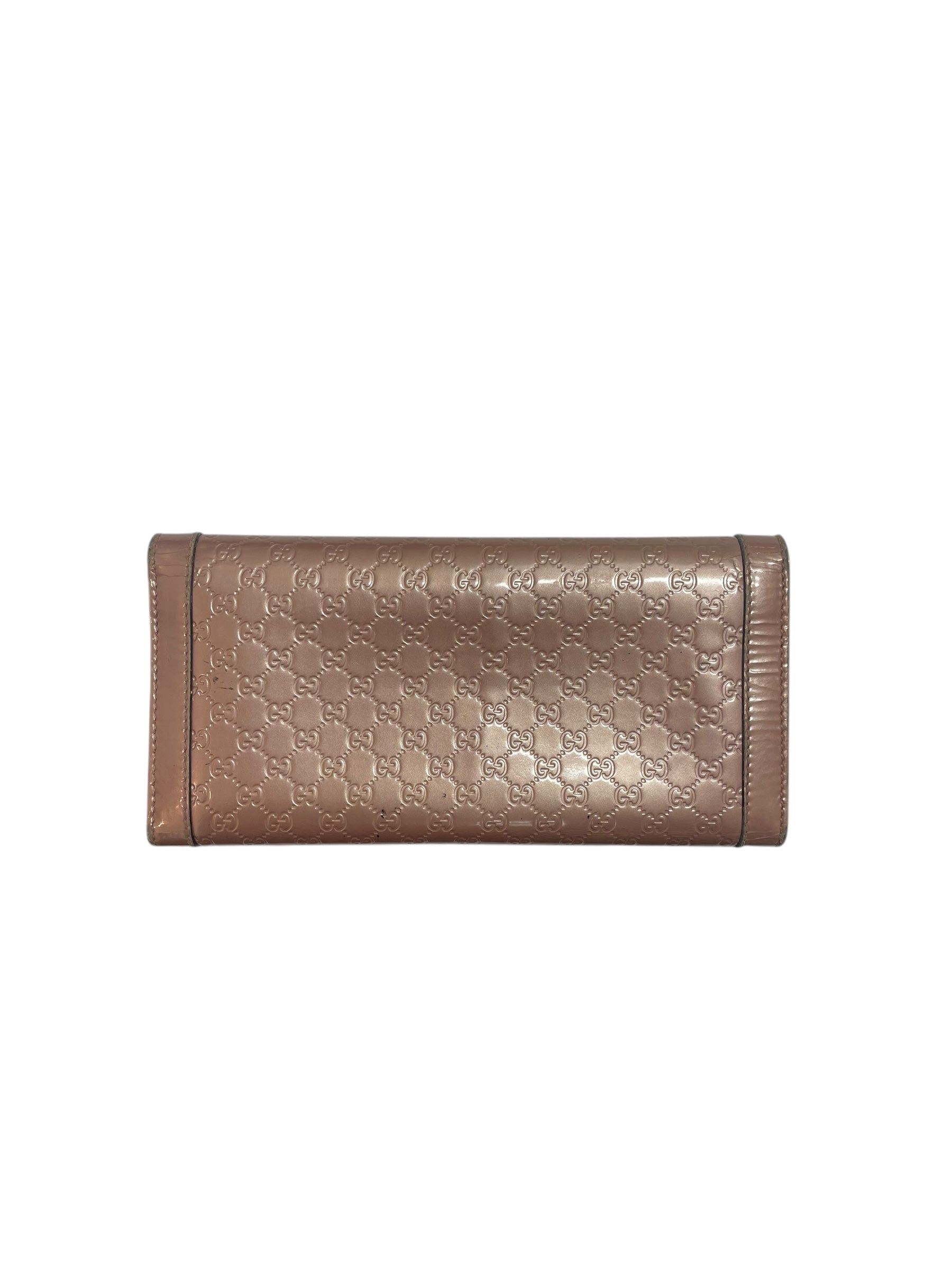 GUCCI/Trifold Wallet/All Over Print/Leather/PNK/metallc pink /gold hrdwr view 4