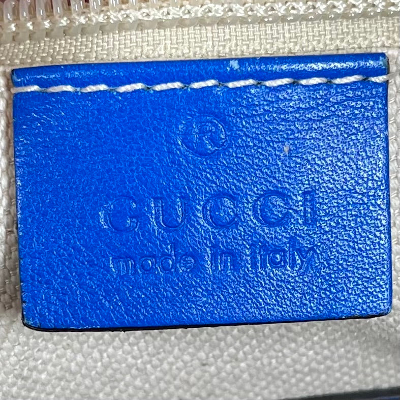 GUCCI/Cross Body Bag/Monogram/Leather/BLU/DIAMANTE LEATHER HILARY MESSAG view 5