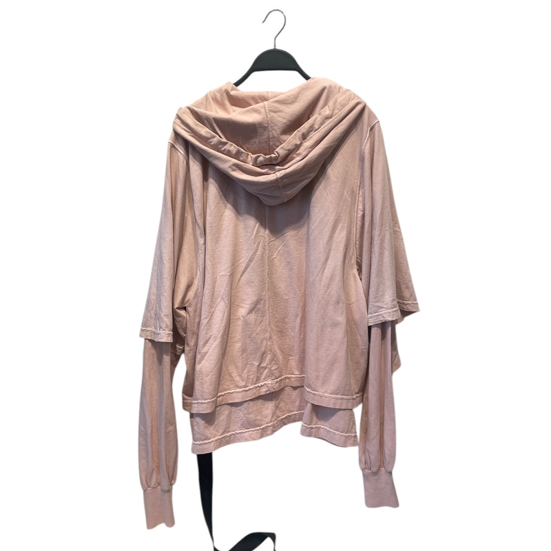 RICK OWENS DRKSHDW/Hoodie/S/Cotton/PNK/HUSTLER HOODIE