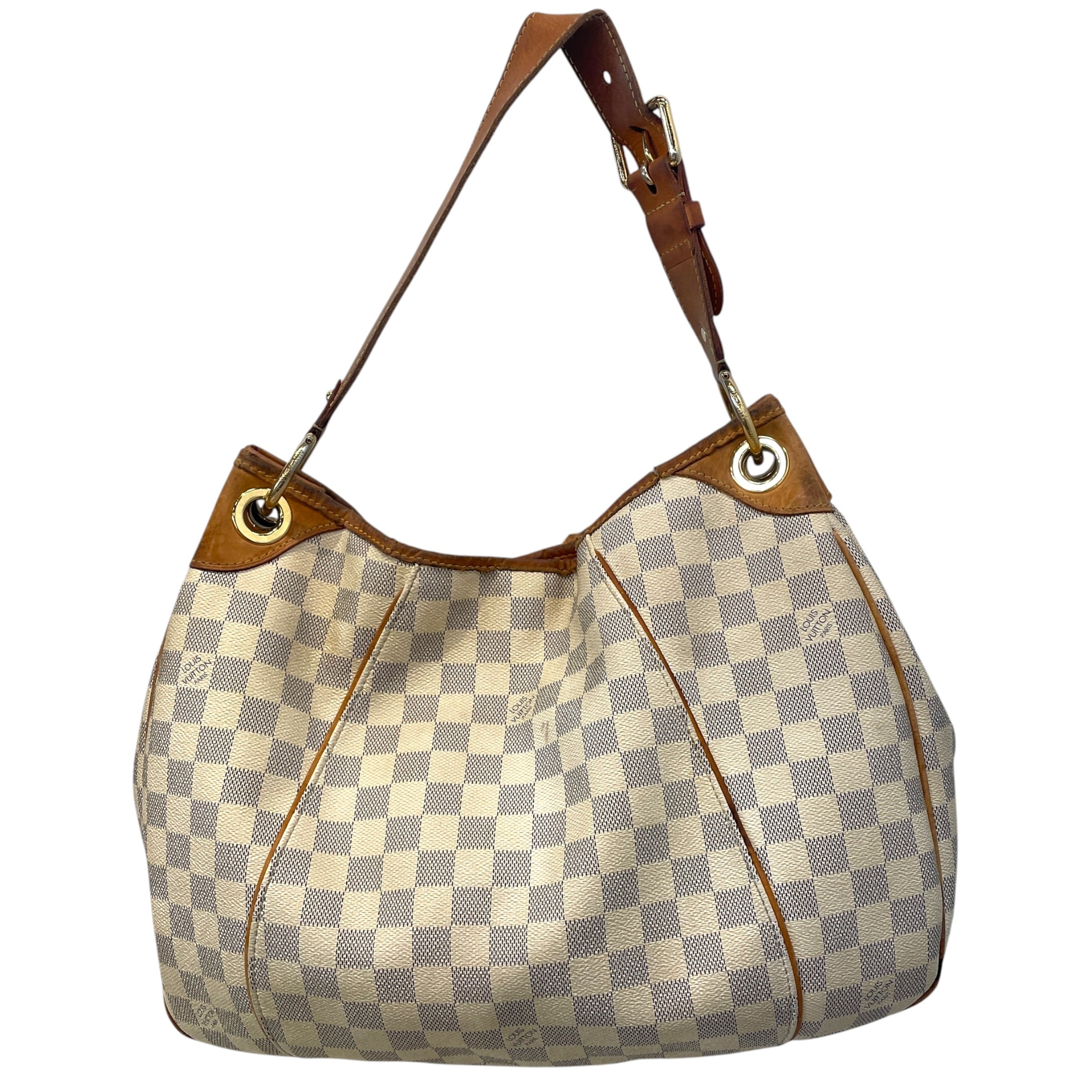LOUIS VUITTON/Hand Bag/Monogram/Leather/WHT/Damier Azur Galliera view 2