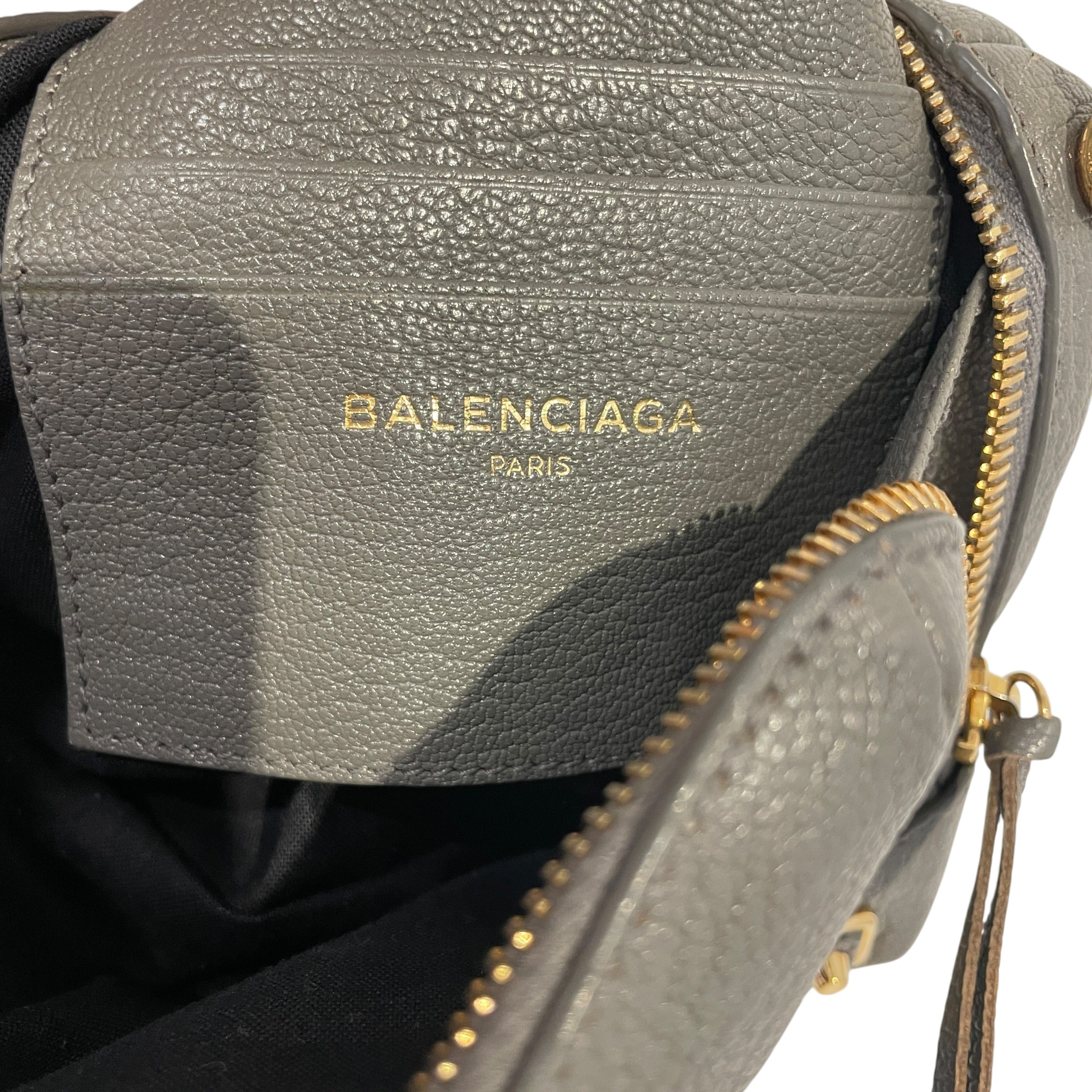 BALENCIAGA/Cross Body Bag/Leather/GRY/ view 6