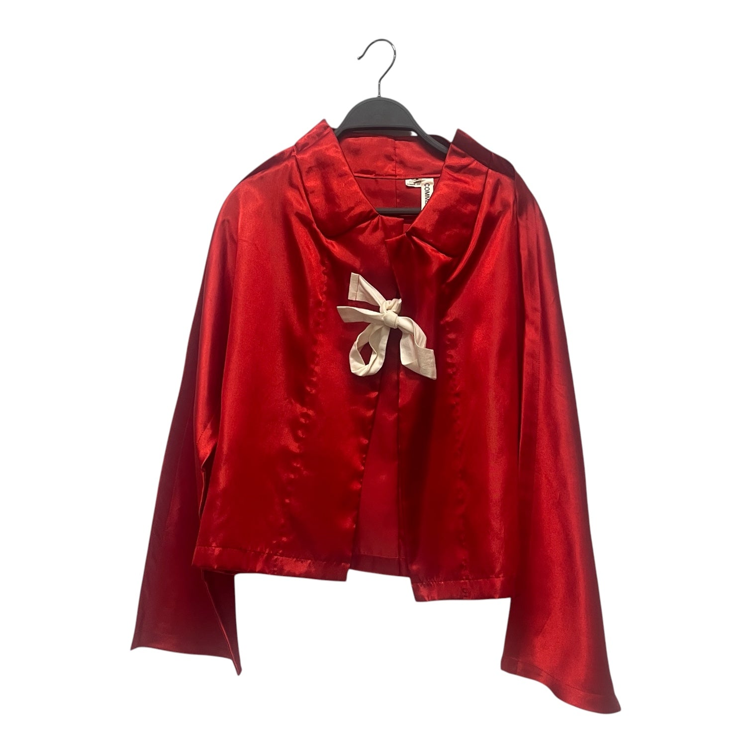 COMME des GARCONS/LS Blouse/S/Polyester/RED/2012 RUNWAY BOW BLOUSE view 1
