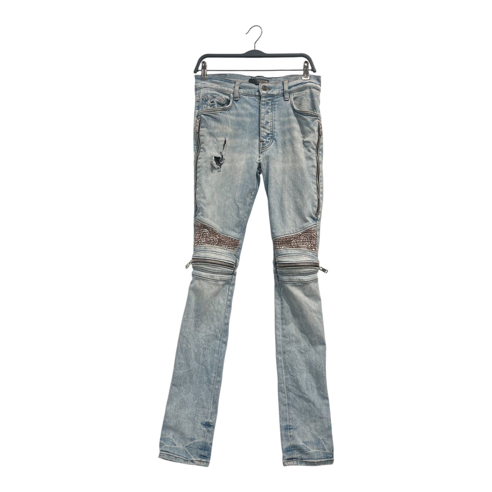 AMIRI/Pants/31/Cotton/BLU/bandana with zippers view 1