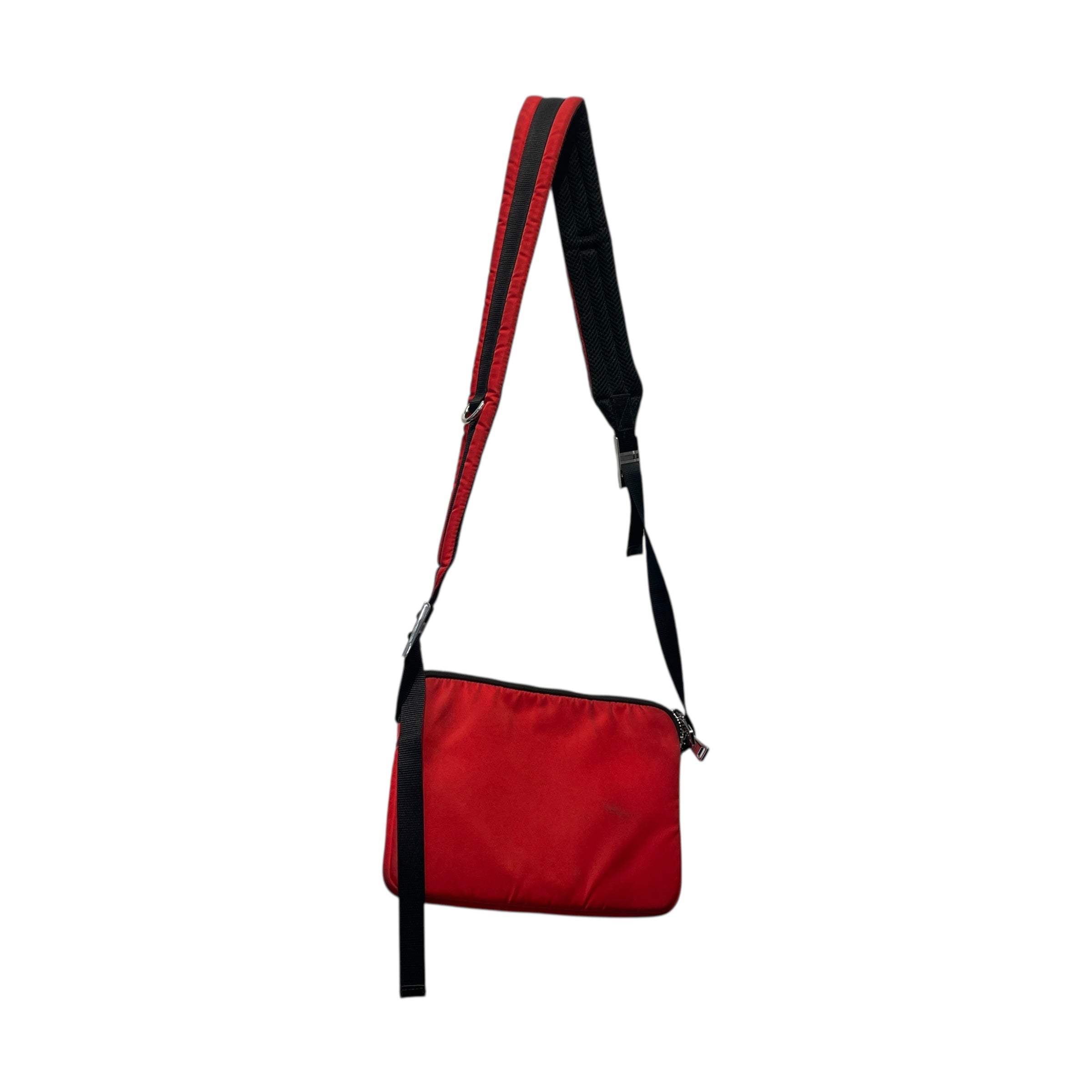 PRADA/Cross Body Bag/Nylon/RED/2018 BANDOLIERA view 2