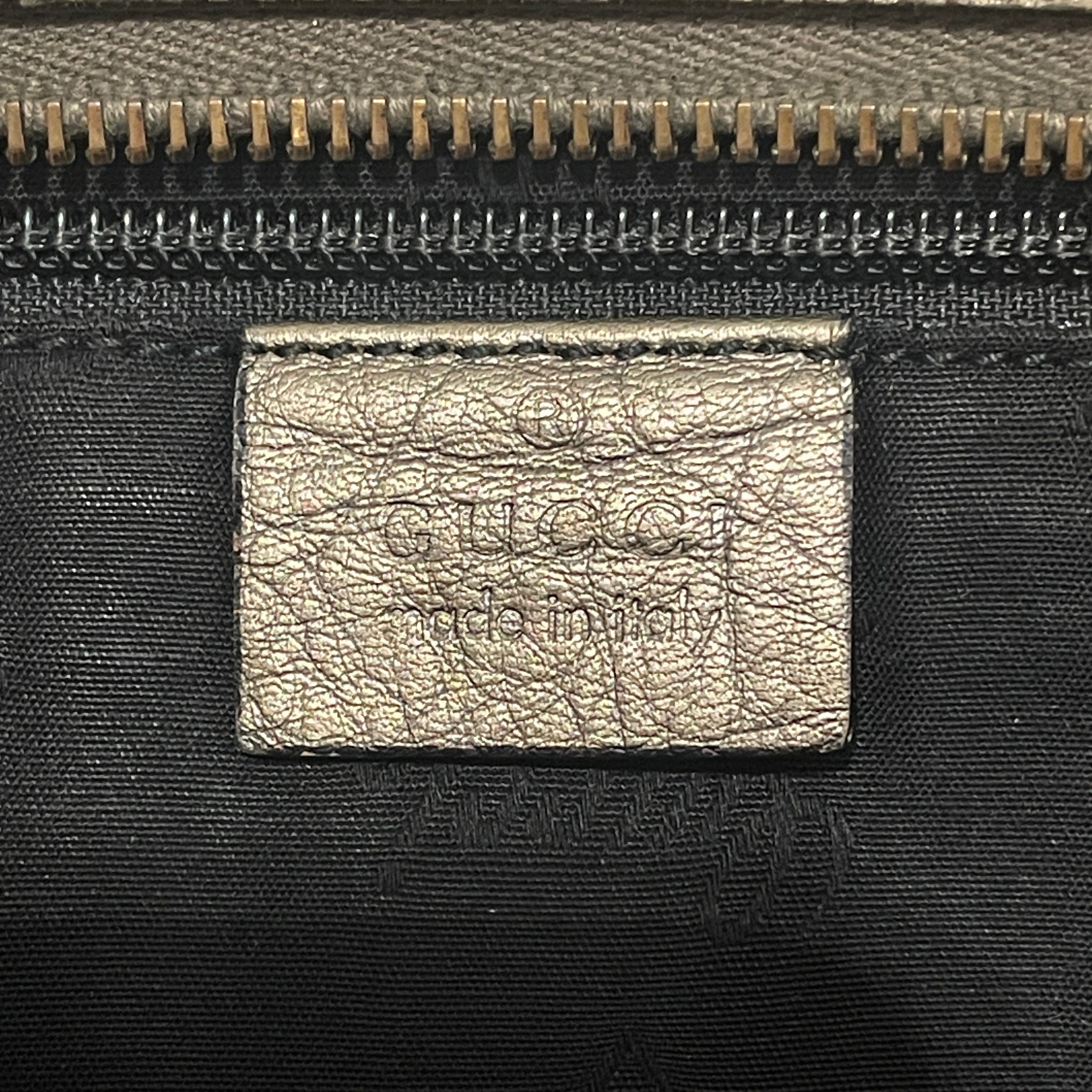 GUCCI/Tote Bag/Monogram/Leather/GRY/Imprime Tote view 6