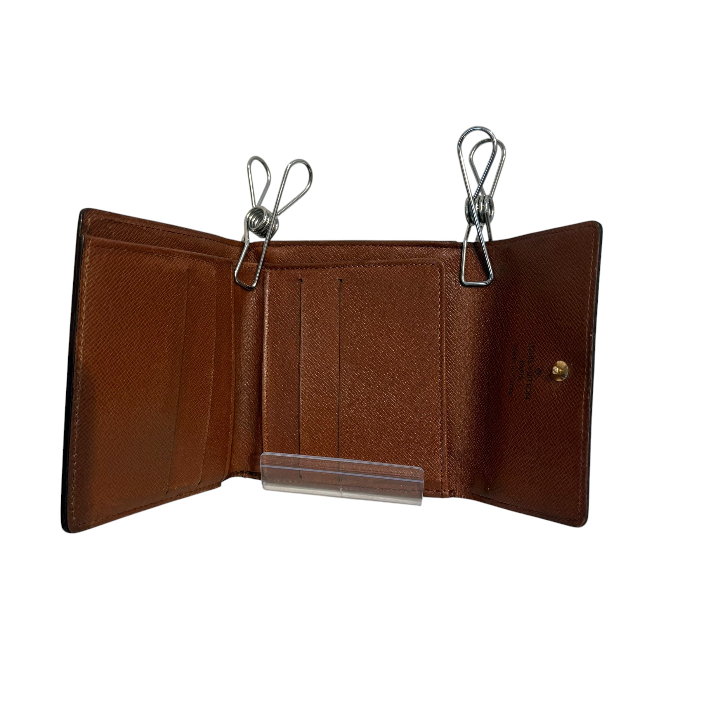 LOUIS VUITTON/Wallet/Monogram/Leather/BRW/L's/TriFold Mongram wallet view 5