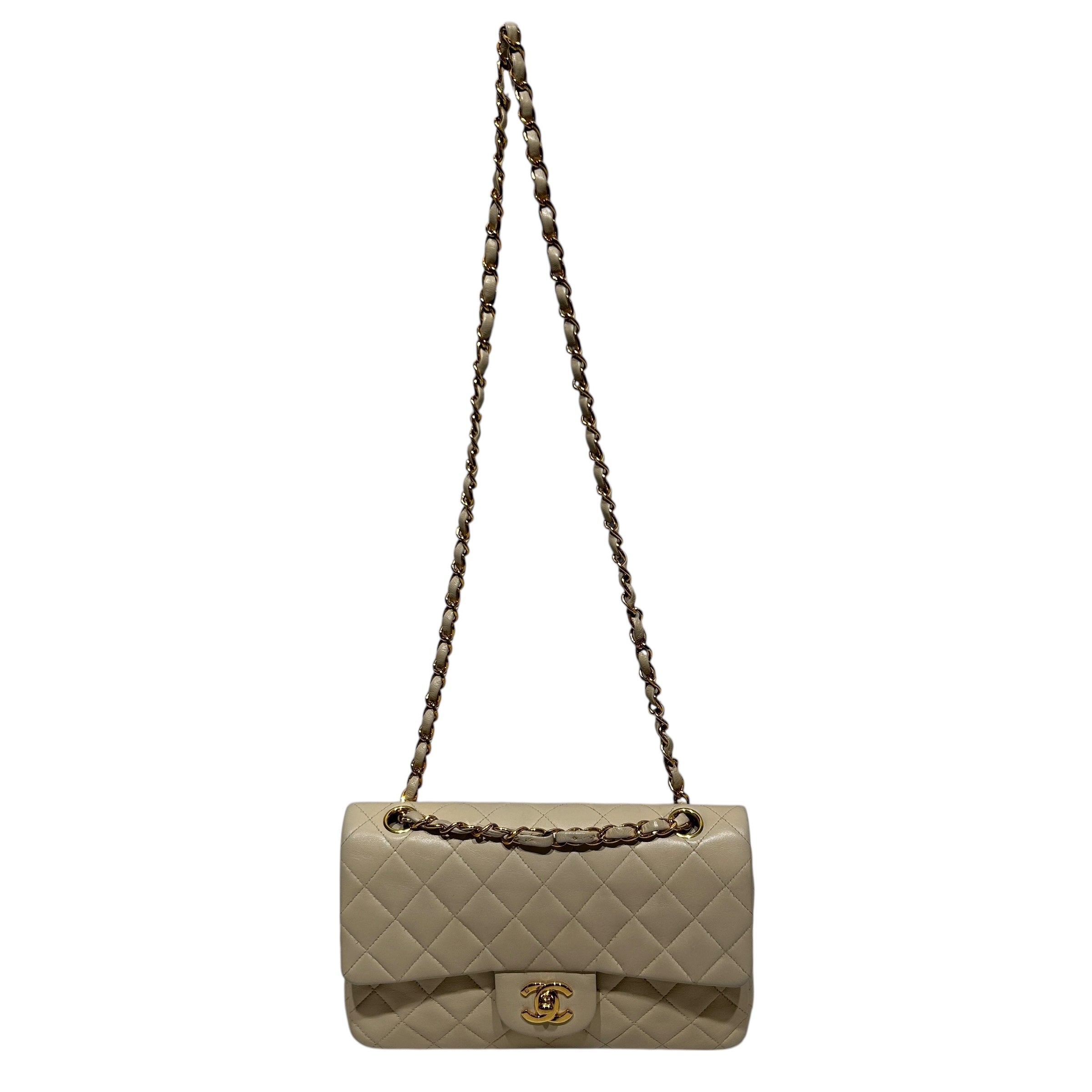CHANEL/Bag/Leather/CRM/SMALL DOUBLE FLAP BAG view 1