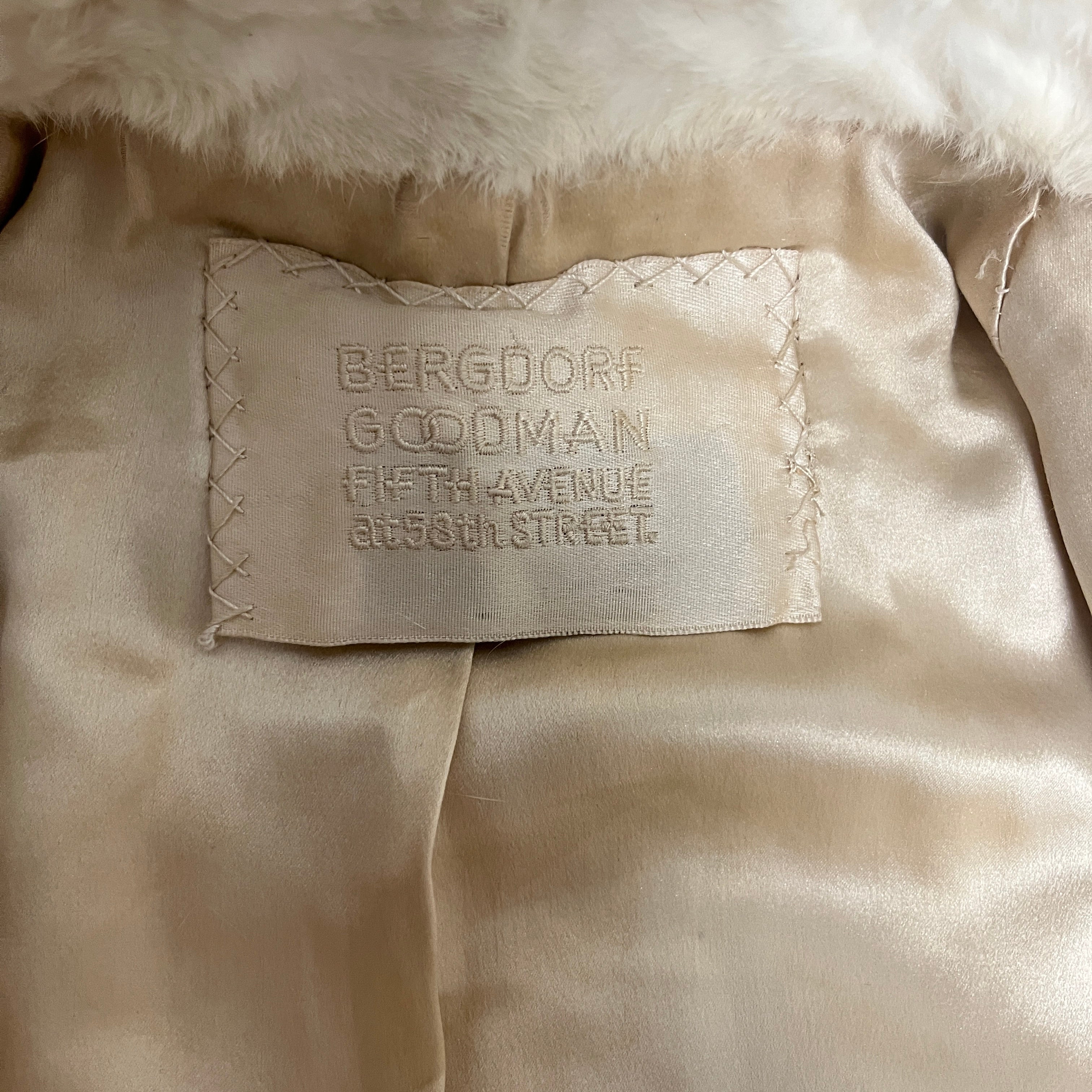 BERGDORF GOODMAN/Coat/S/Fur/CRM/12/39 35807 + Rabbit Fur view 3