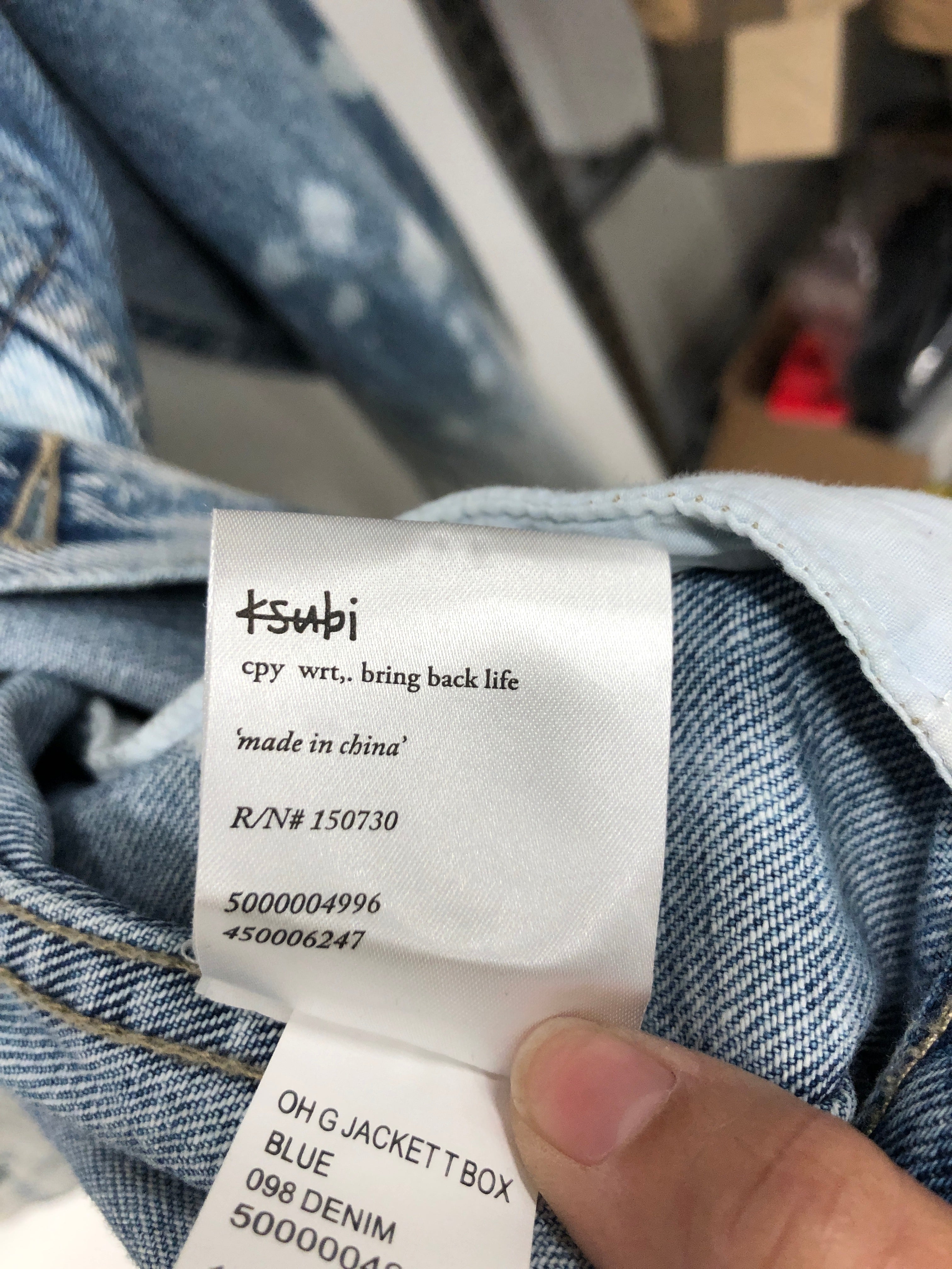 ksubi/Denim Jkt/M/Denim/IDG/Graphic/OH G JACKET T BOX view 5