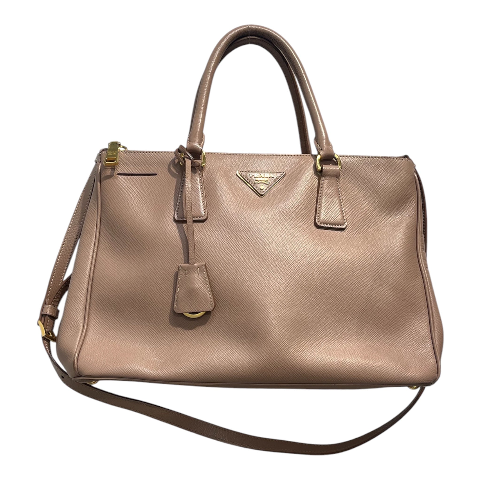 PRADA/Tote Bag/Leather/BEG/SAFFIANO 14 view 1