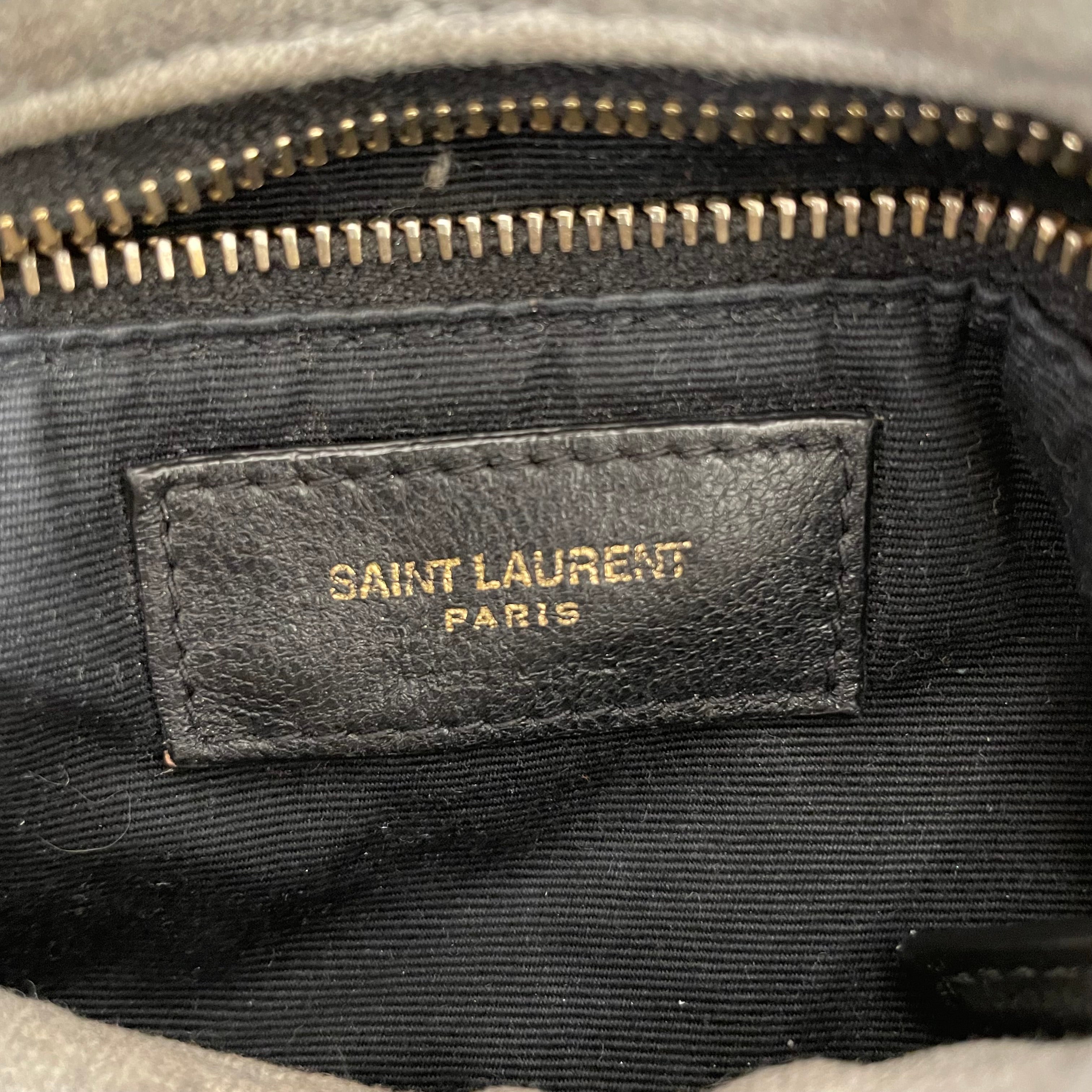 YVES SAINT LAURENT/Cross Body Bag/Cotton/GRY/LOULOU PUFFER view 6