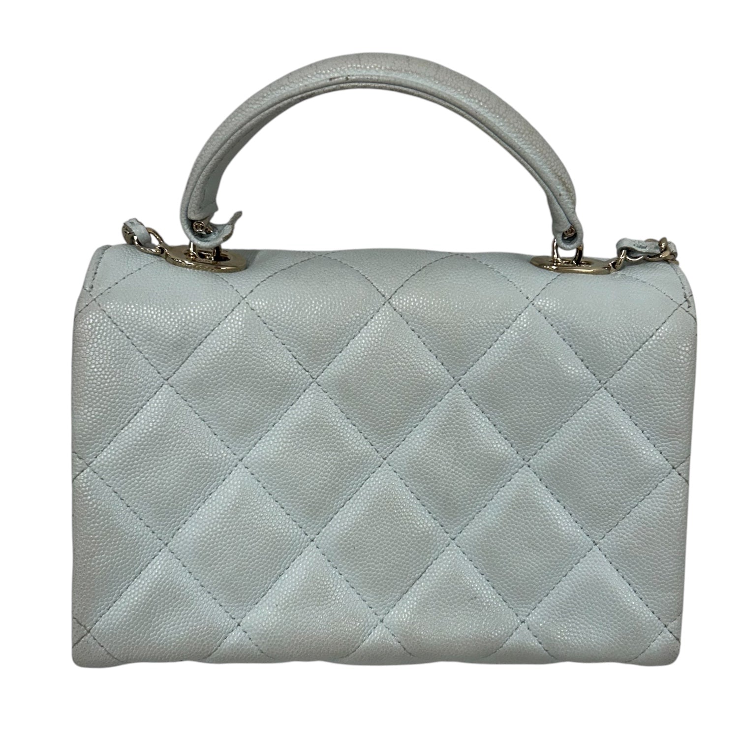 CHANEL/Cross Body Bag/Leather/BLU/chanel cross body view 3