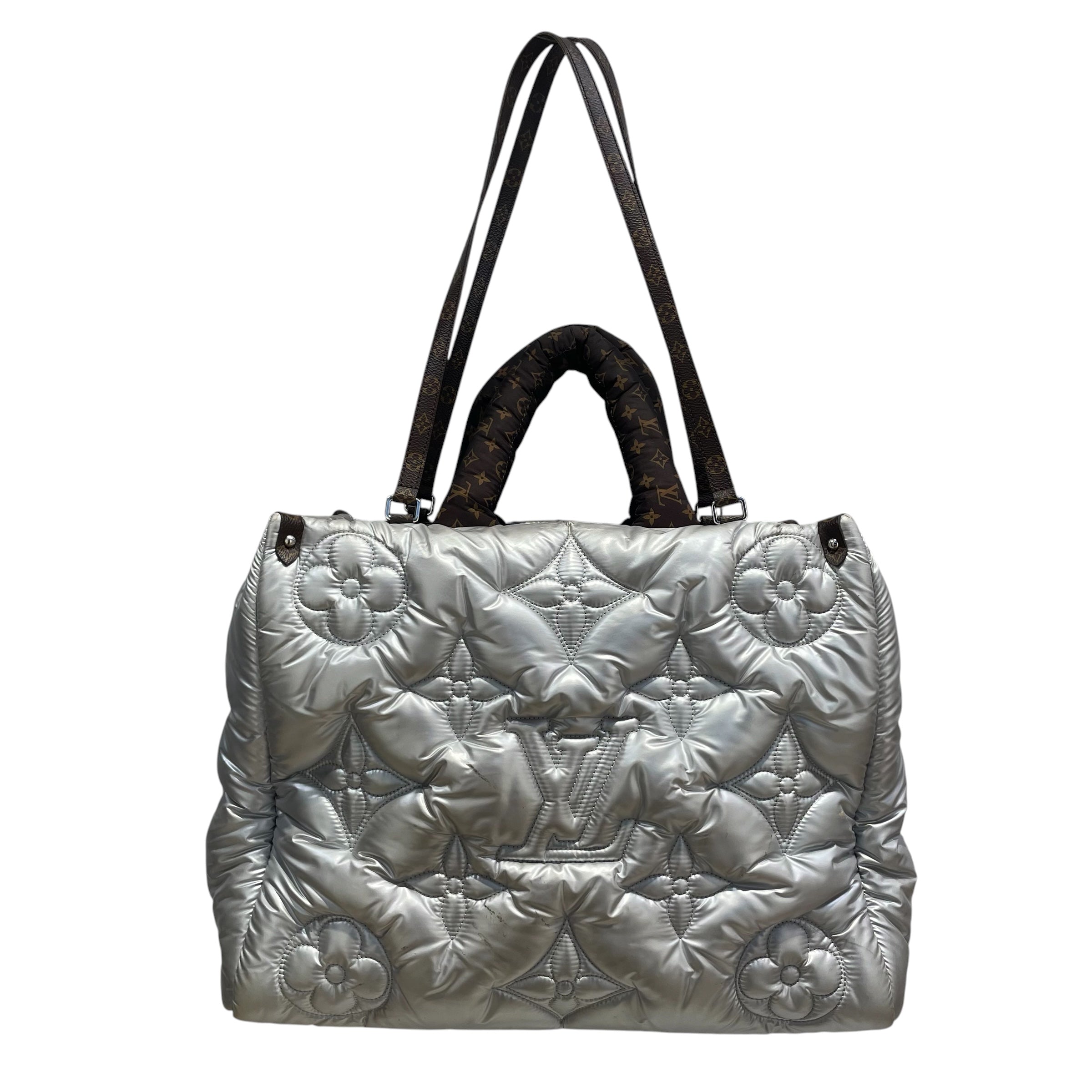 LOUIS VUITTON/Hand Bag/Monogram/Leather/SLV/ECONYL MNOGRAM GM view 2