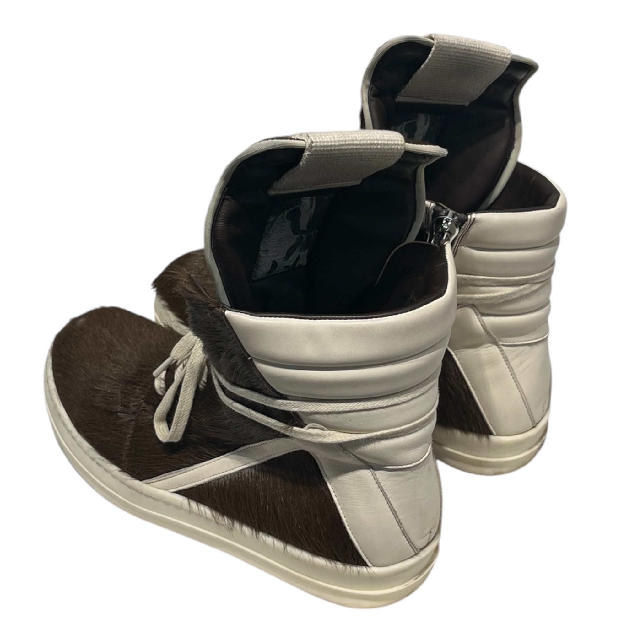 Rick Owens/Hi-Sneakers/EU 40.5/BRW/Ponyhair Geobaskets view 2