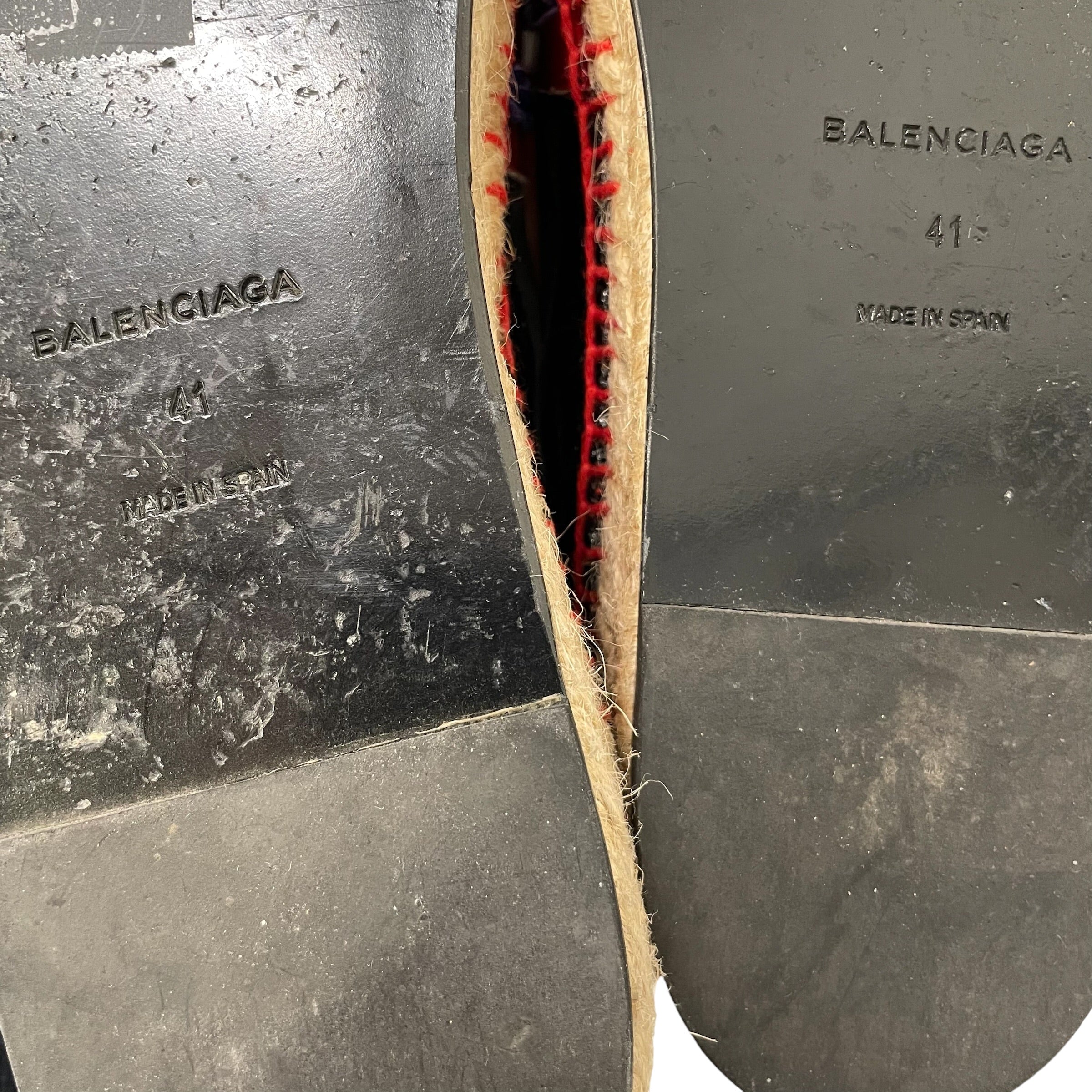 BALENCIAGA/Espadrilles/EU 41/Leather/BLK/ view 8