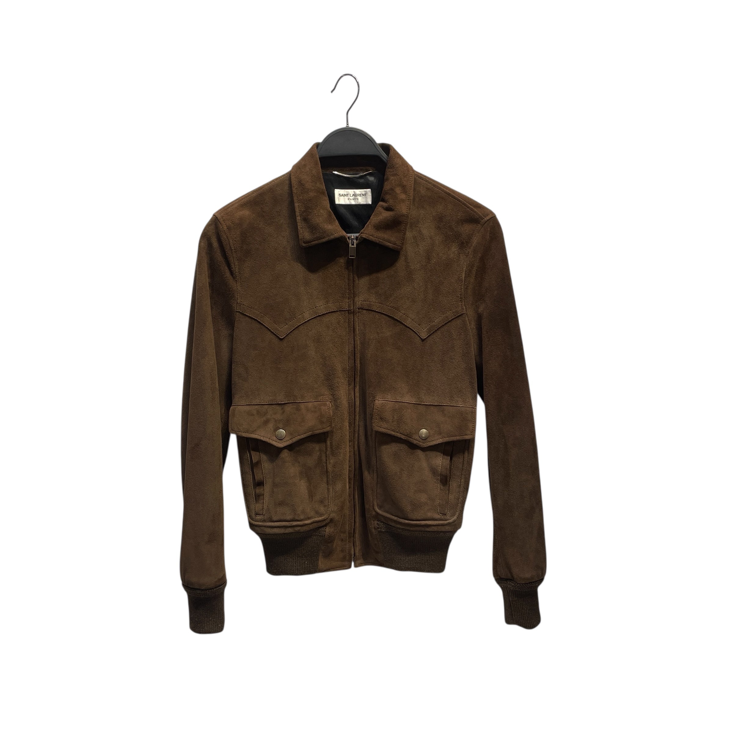 SAINT LAURENT/Jacket/44/Suede/BRW/WESTERN view 1