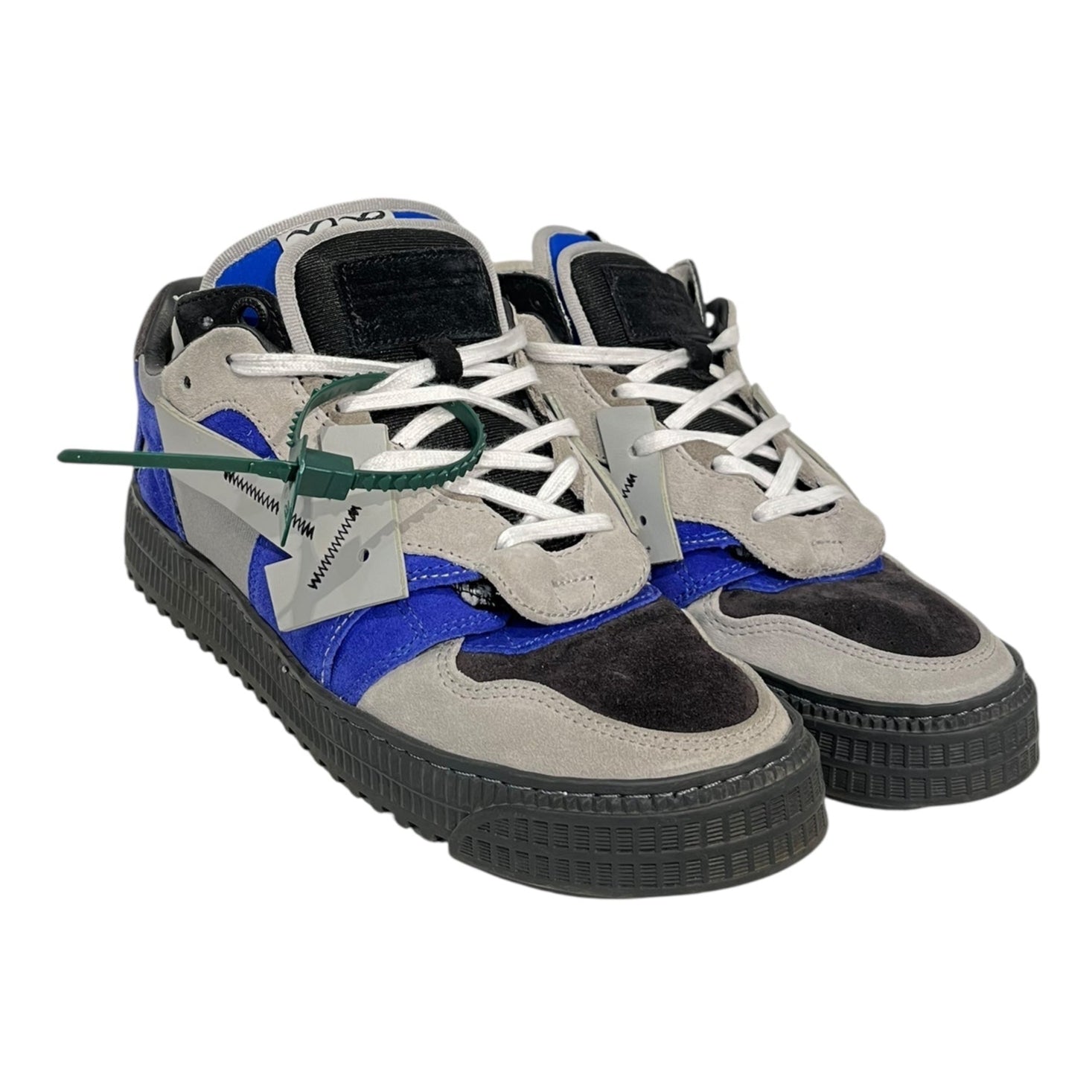 OFF-WHITE/Low-Sneakers/US 8/Suede/BLU/U-Tip/floating arrow sneaker view 1