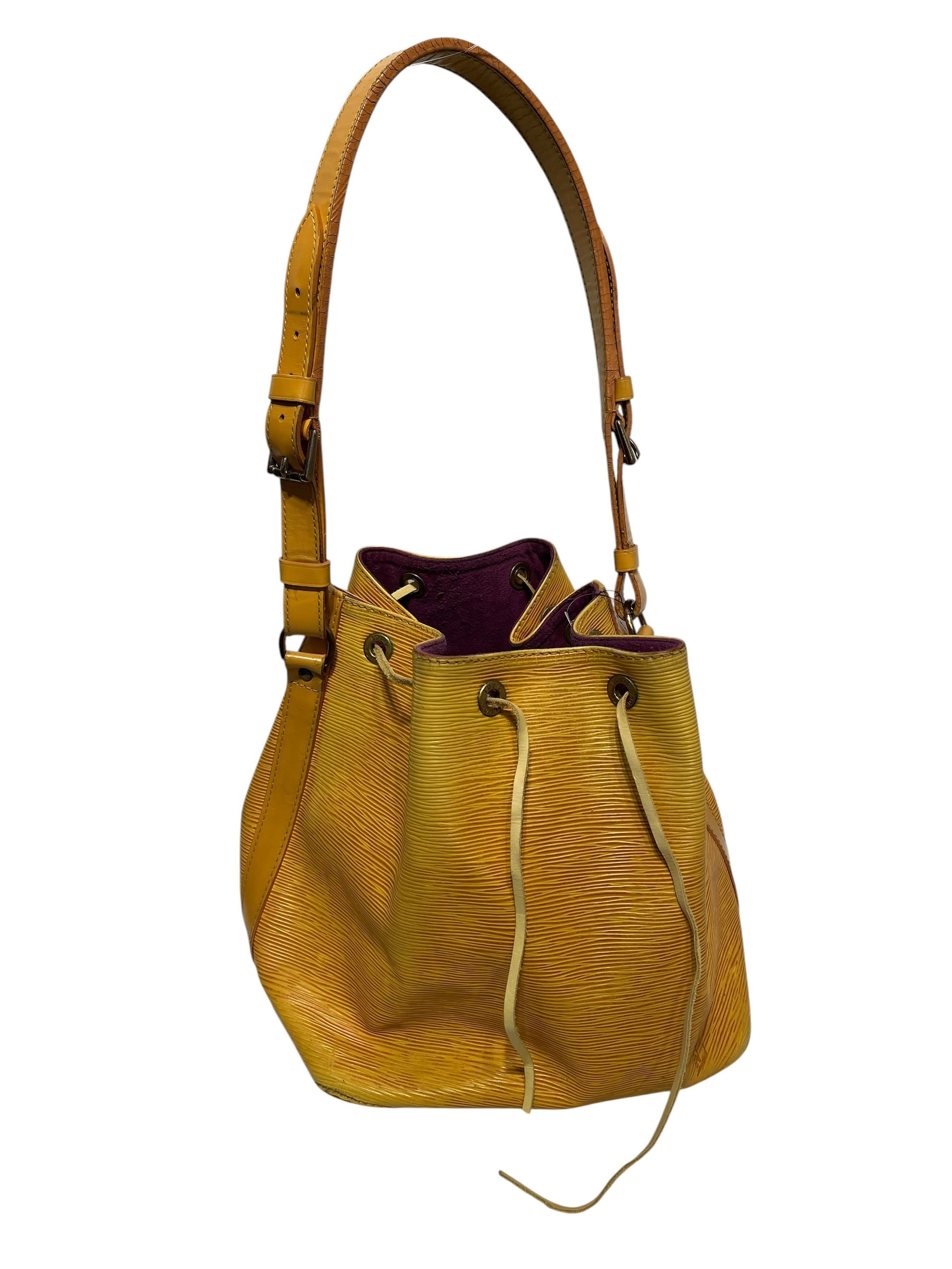 LOUIS VUITTON/Tote Bag/Stripe/Leather/GLD/LV Epi Noe Bag Gold view 1