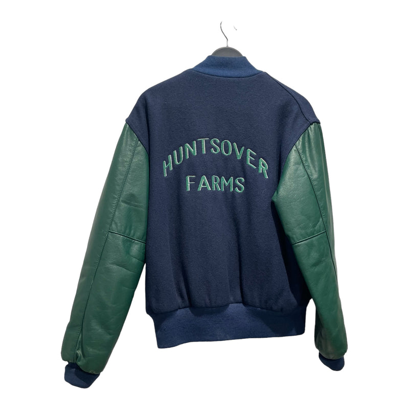 Vintage/Baseball Jkt/M/Wool/NVY/Huntsover Farms