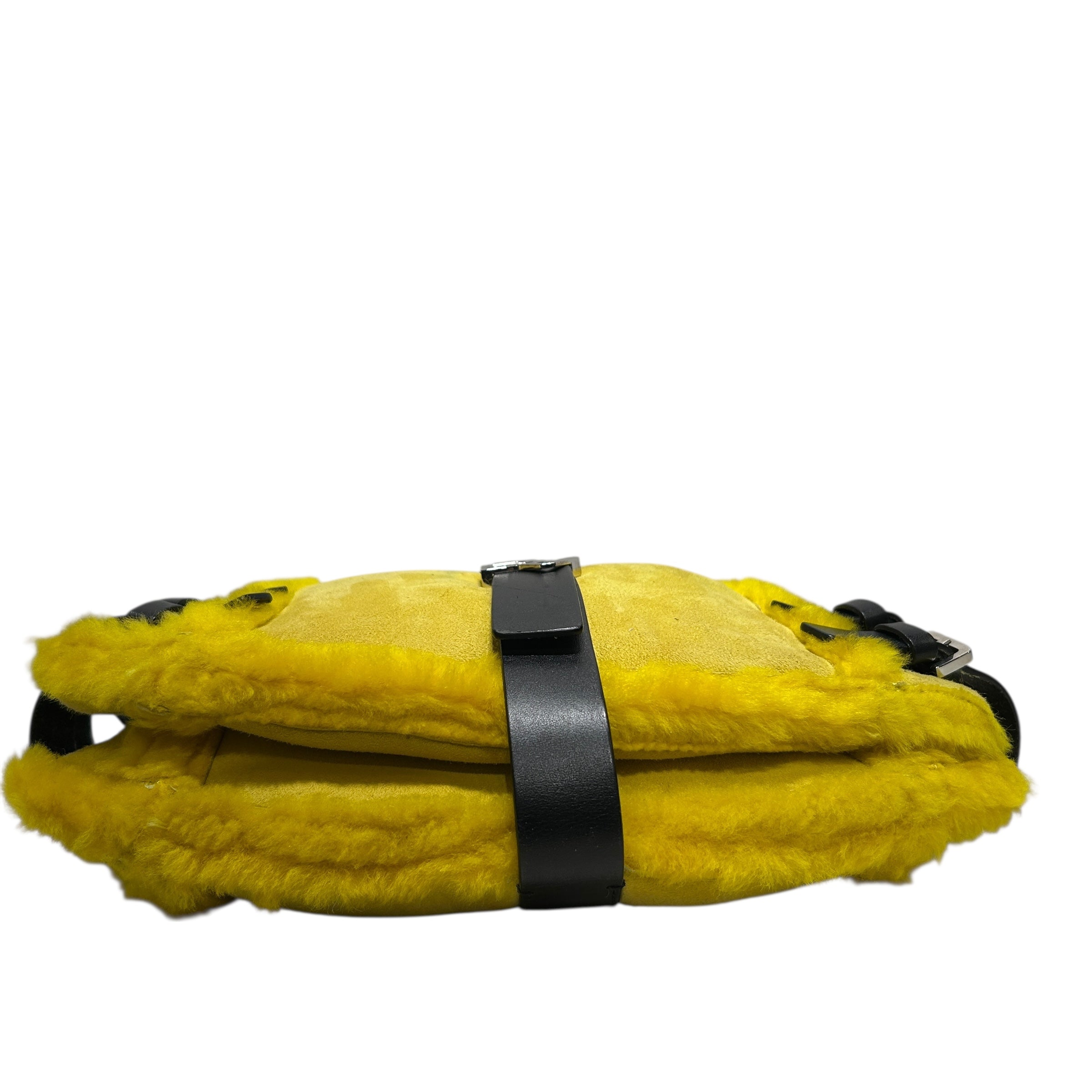 BOTTEGA VENETA/Cross Body Bag/Fur/YEL/FUR CROSSBODY BAG view 3