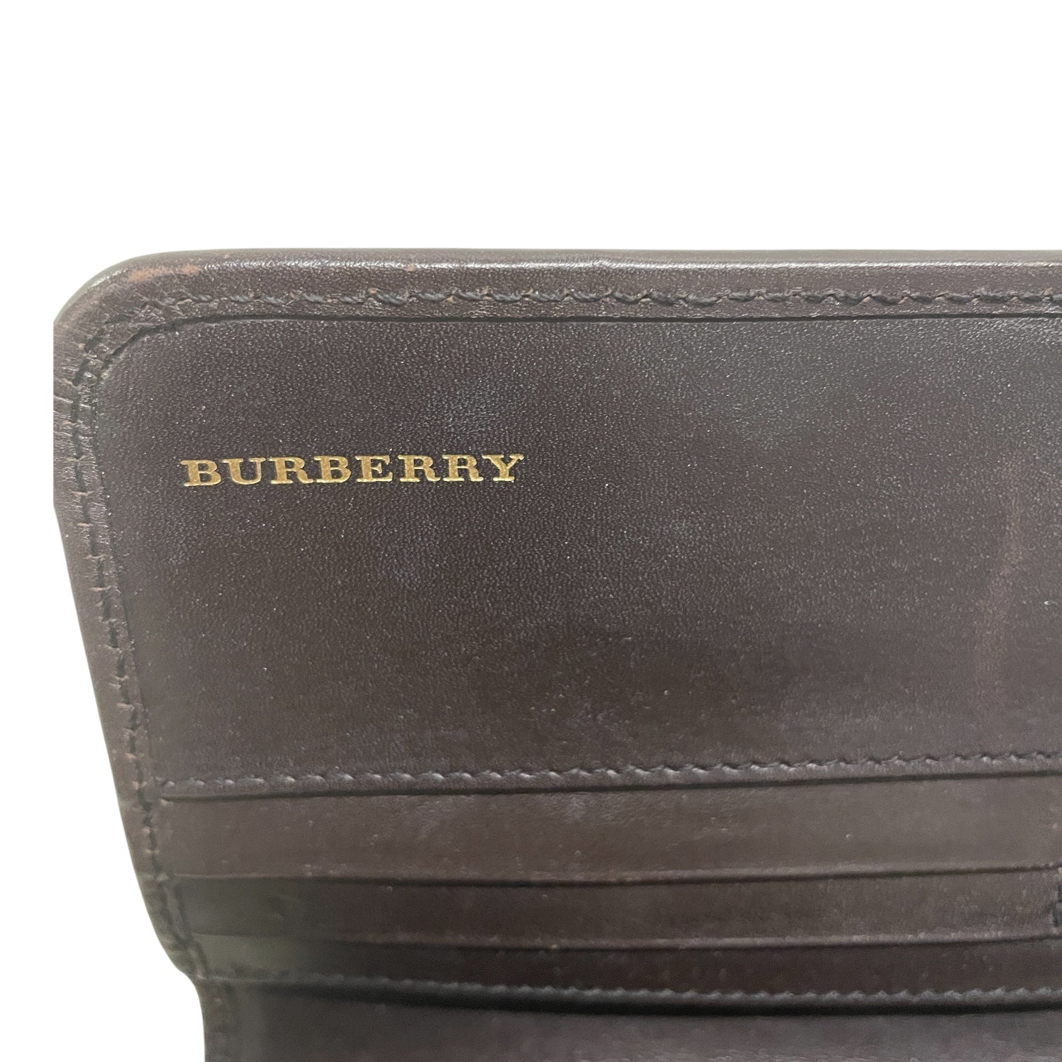 BURBERRY/Long Wallet/Plaid/Leather/BEG/L's/ view 4