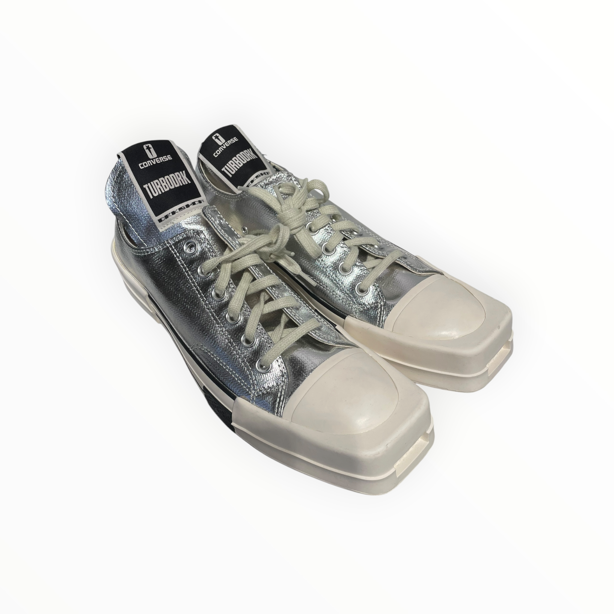 RICK OWENS DRKSHDW/CONVERSE/Low-Sneakers/US 9.5/SLV/square toe view 1