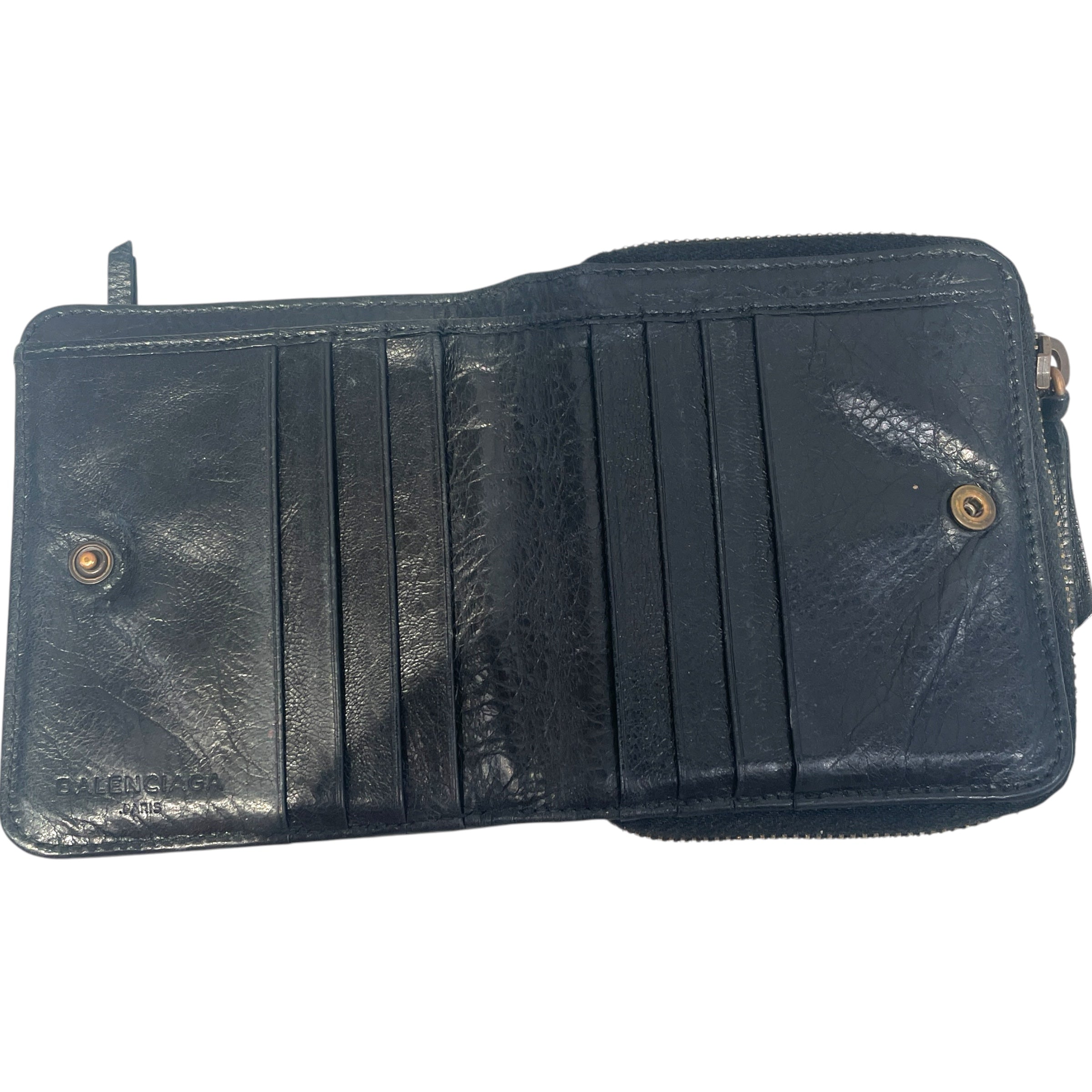 BALENCIAGA/Wallet/Leather/BLK/L's/2016 view 4