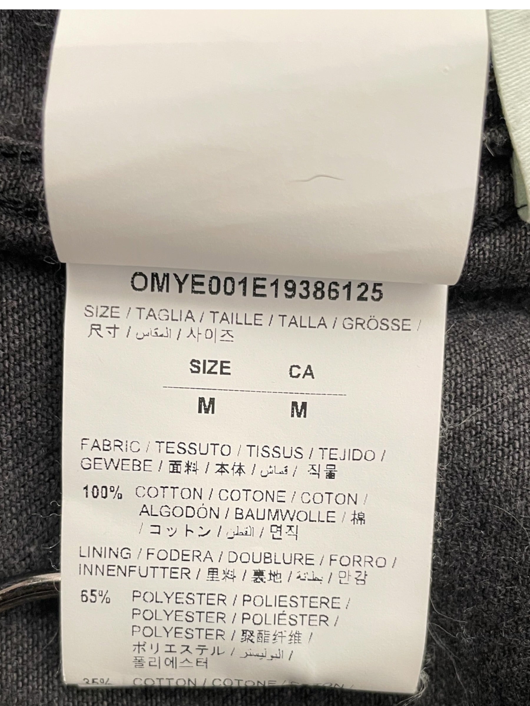 OFF-WHITE/Denim Jkt/M/Cotton/BLK/Graphic/incompleto jacket view 5