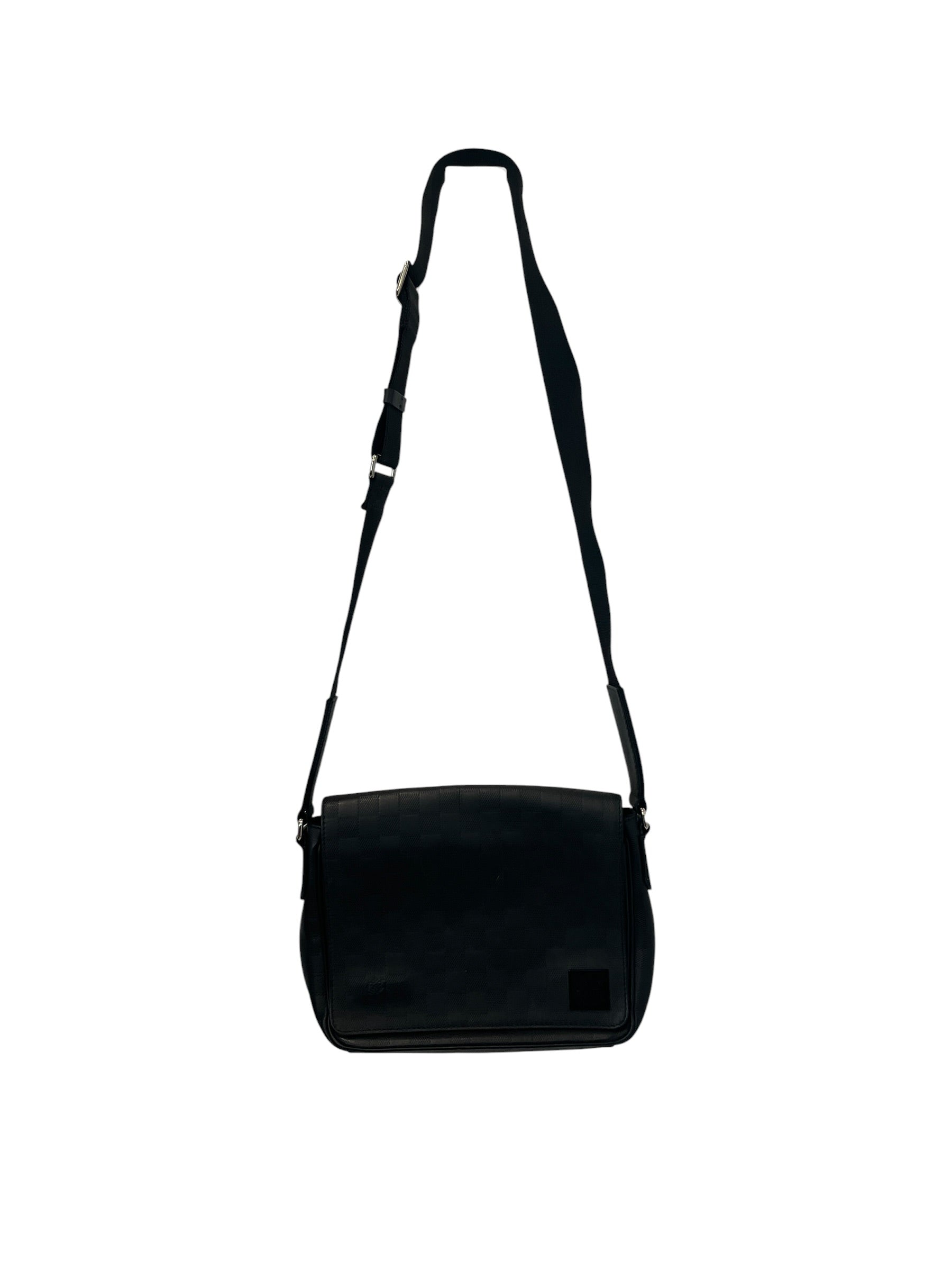 LOUIS VUITTON/Bag/Leather/BLK/MESSENGER BAG view 1