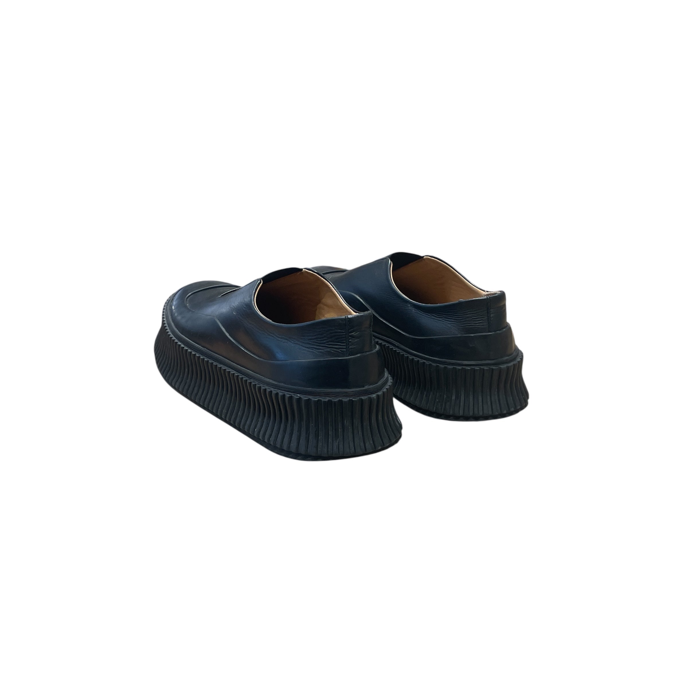 JIL SANDER/Low-Sneakers/EU 41/Leather/BLK/Vulcanized Slip On view 2