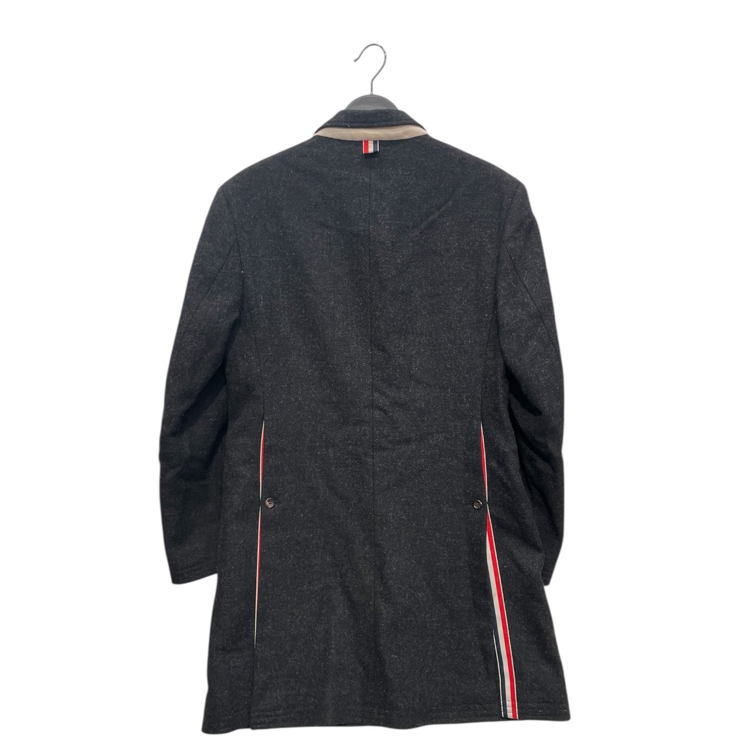 THOM BROWNE. NEW YORK/Trench Coat/0/Wool/GRY/3 BUTTON TRENCH view 2