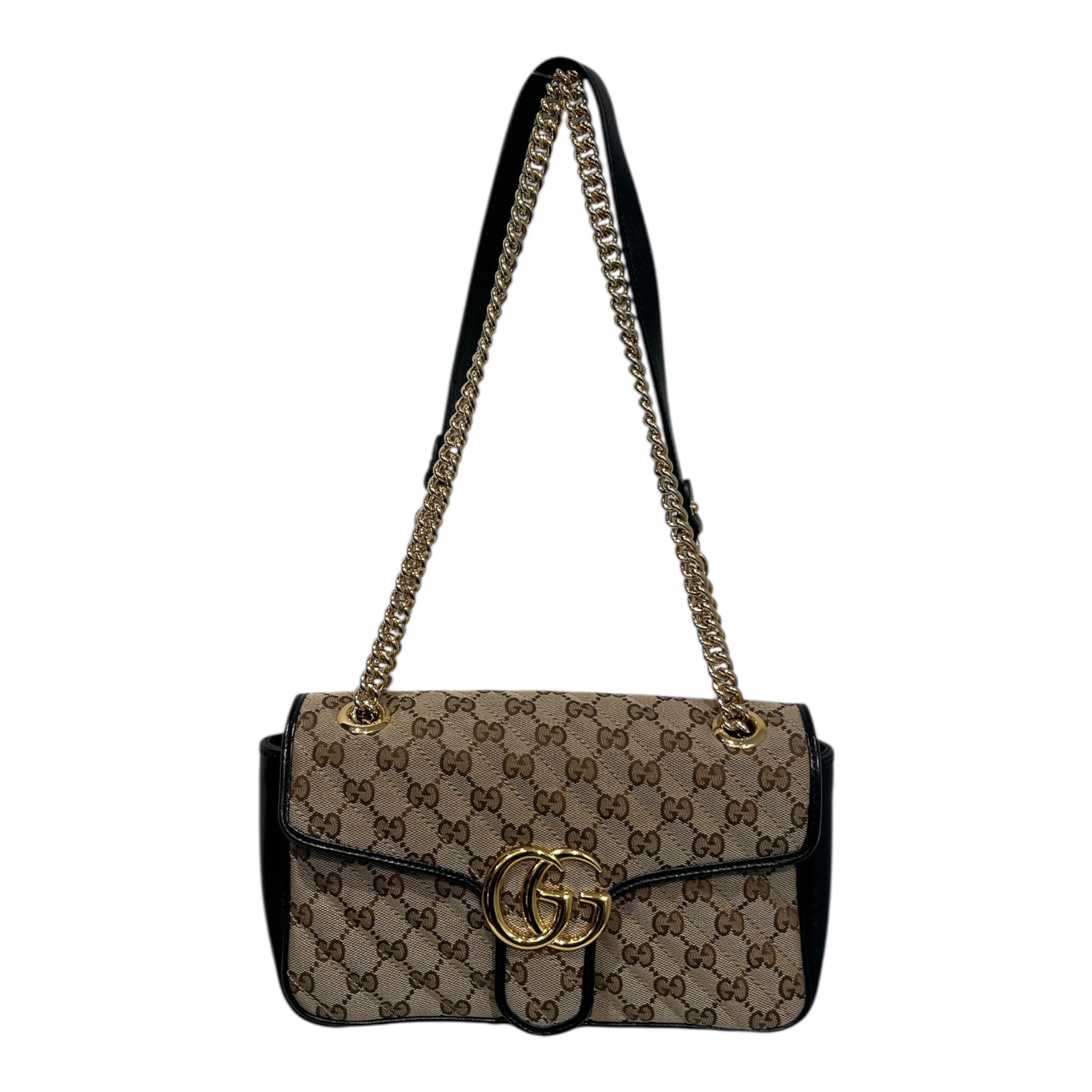 GUCCI/Cross Body Bag/Monogram/BRW/marmont cloth bag view 1