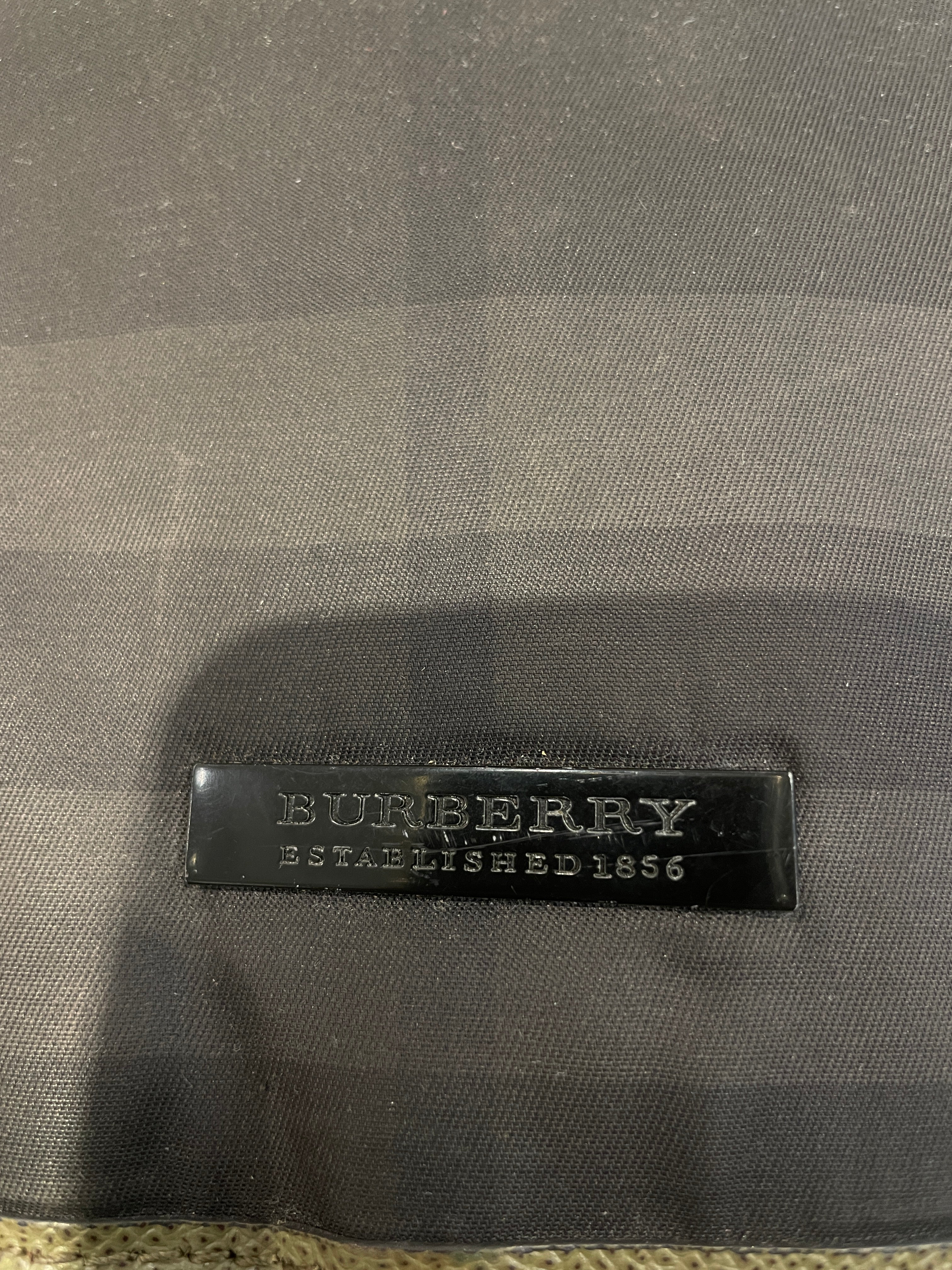 BURBERRY/Bag/Plaid/Cotton/GRN/BURBERRY PLAID BAG GRN view 3