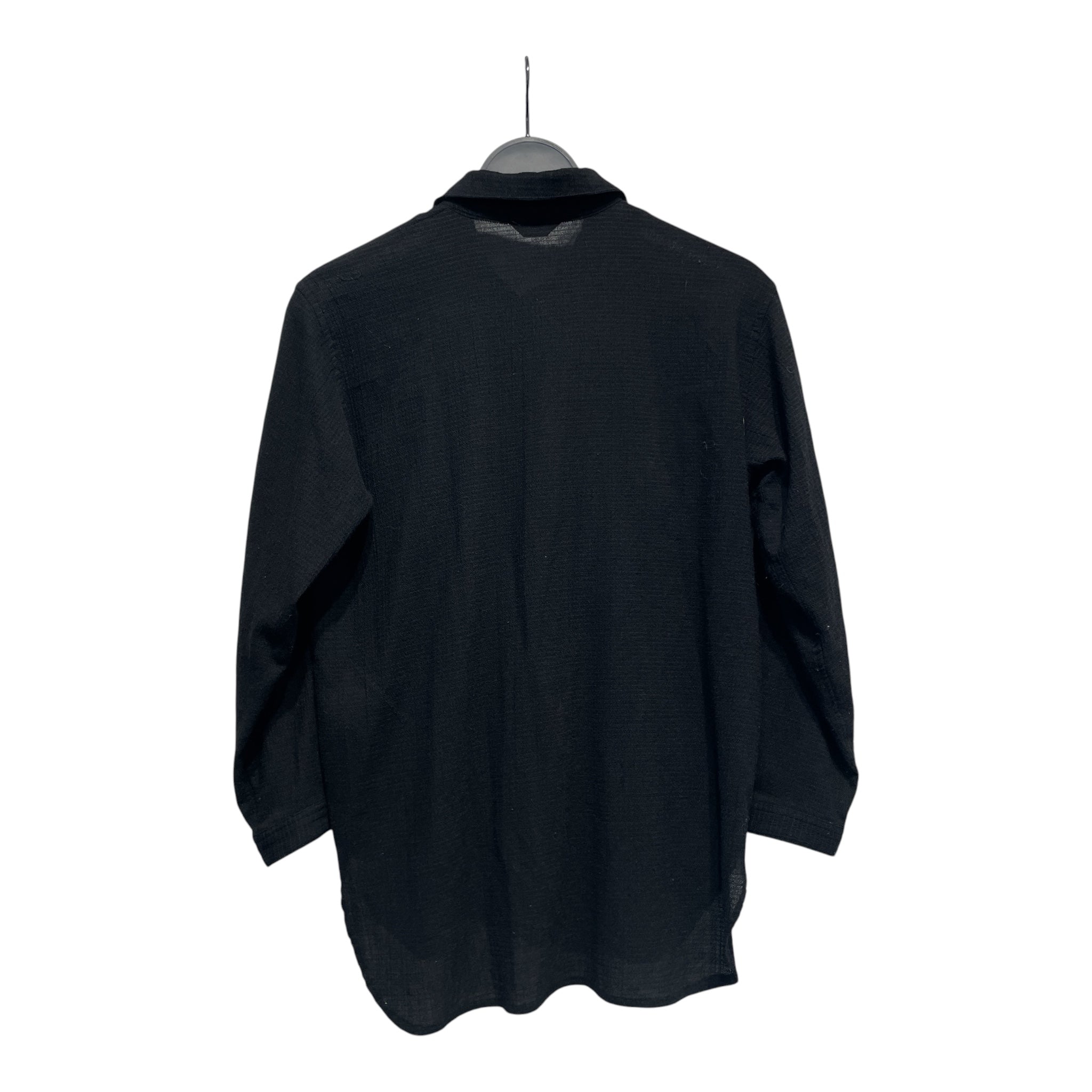 YOHJI YAMAMOTO/LS Shirt/OS/Cotton/BLK/SMALLPOCKETS view 2