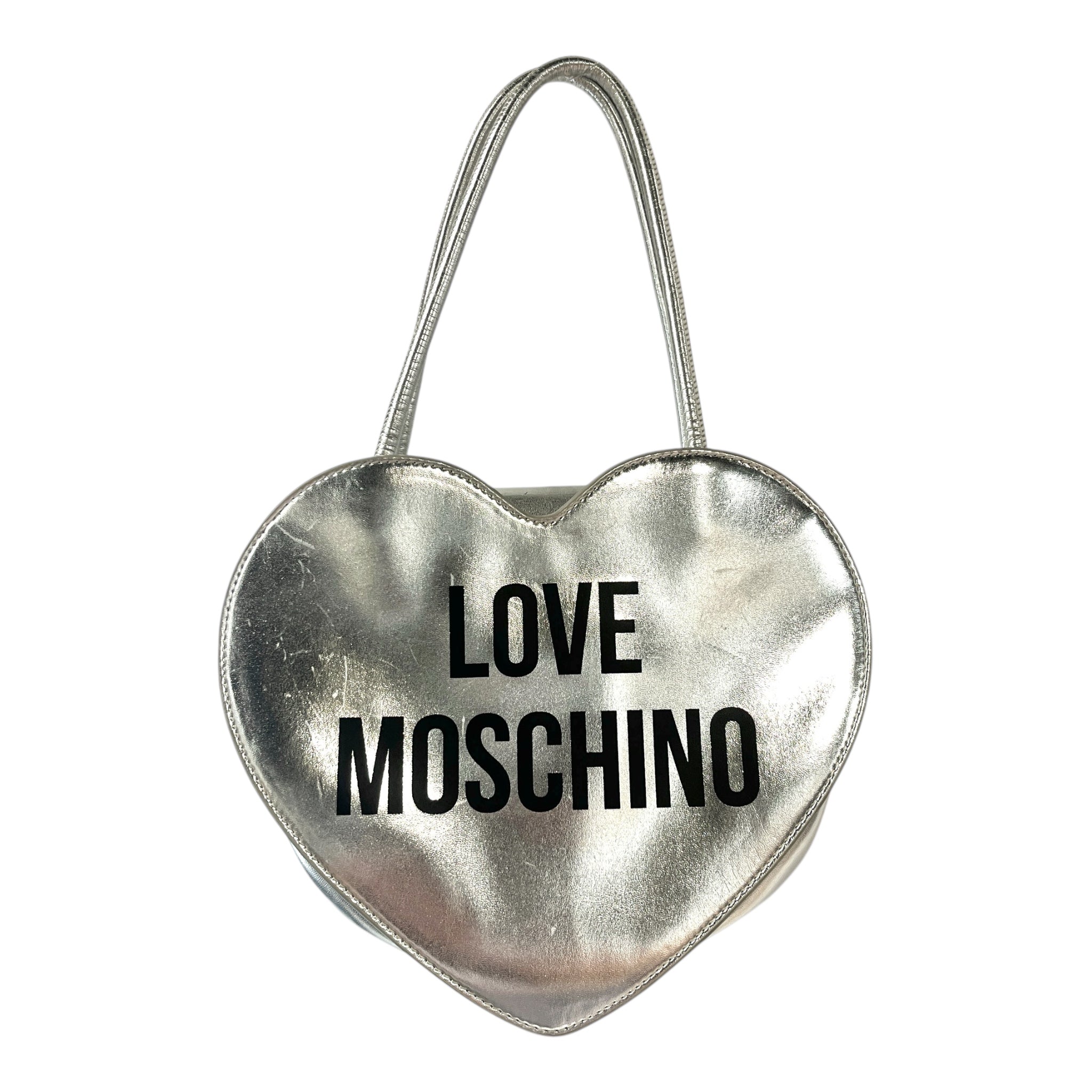 LOVE MOSCHINO/Hand Bag/SLV/HEART SHAPPED BAG view 1