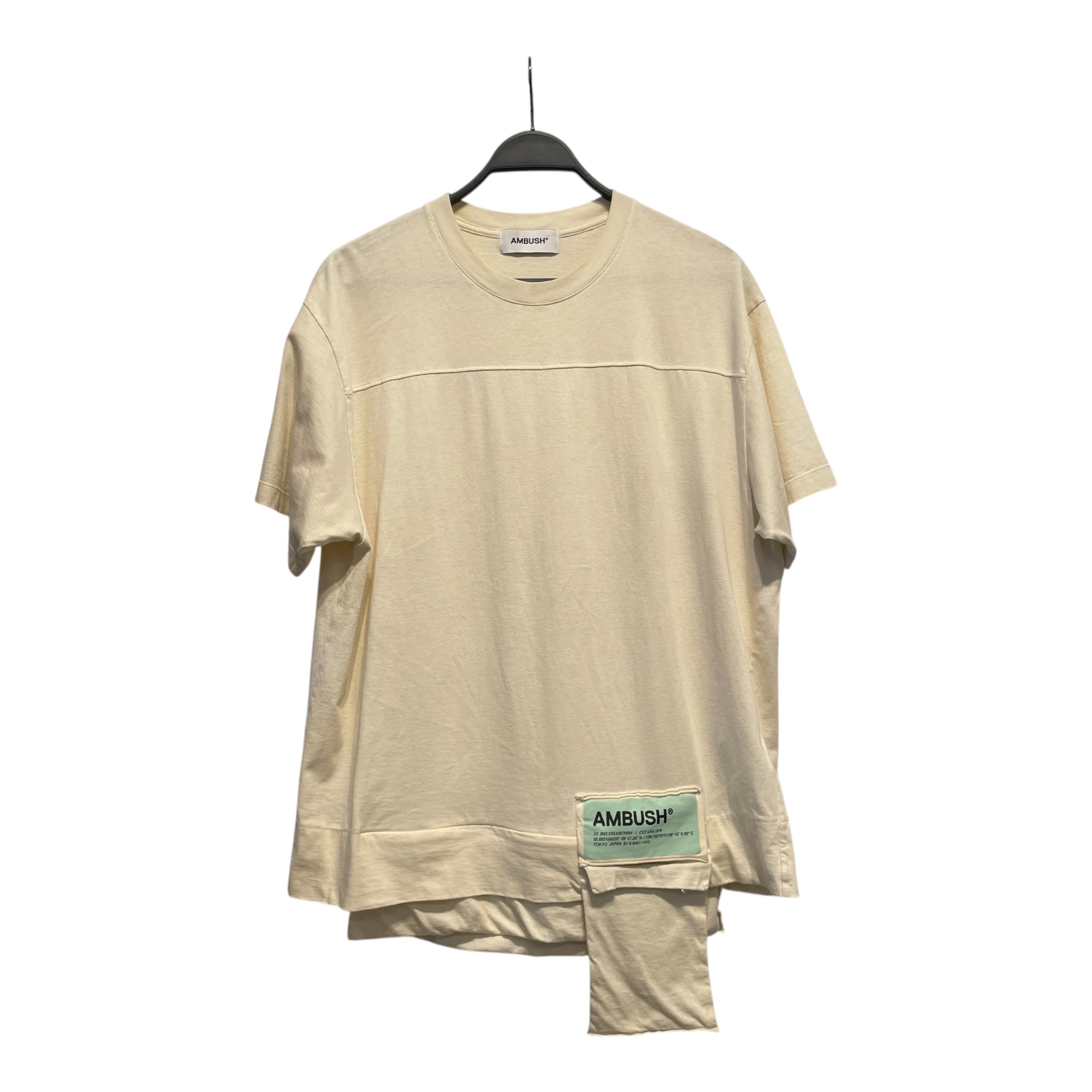 AMBUSH/T-Shirt/L/Cotton/CRM/High Neck/ view 1