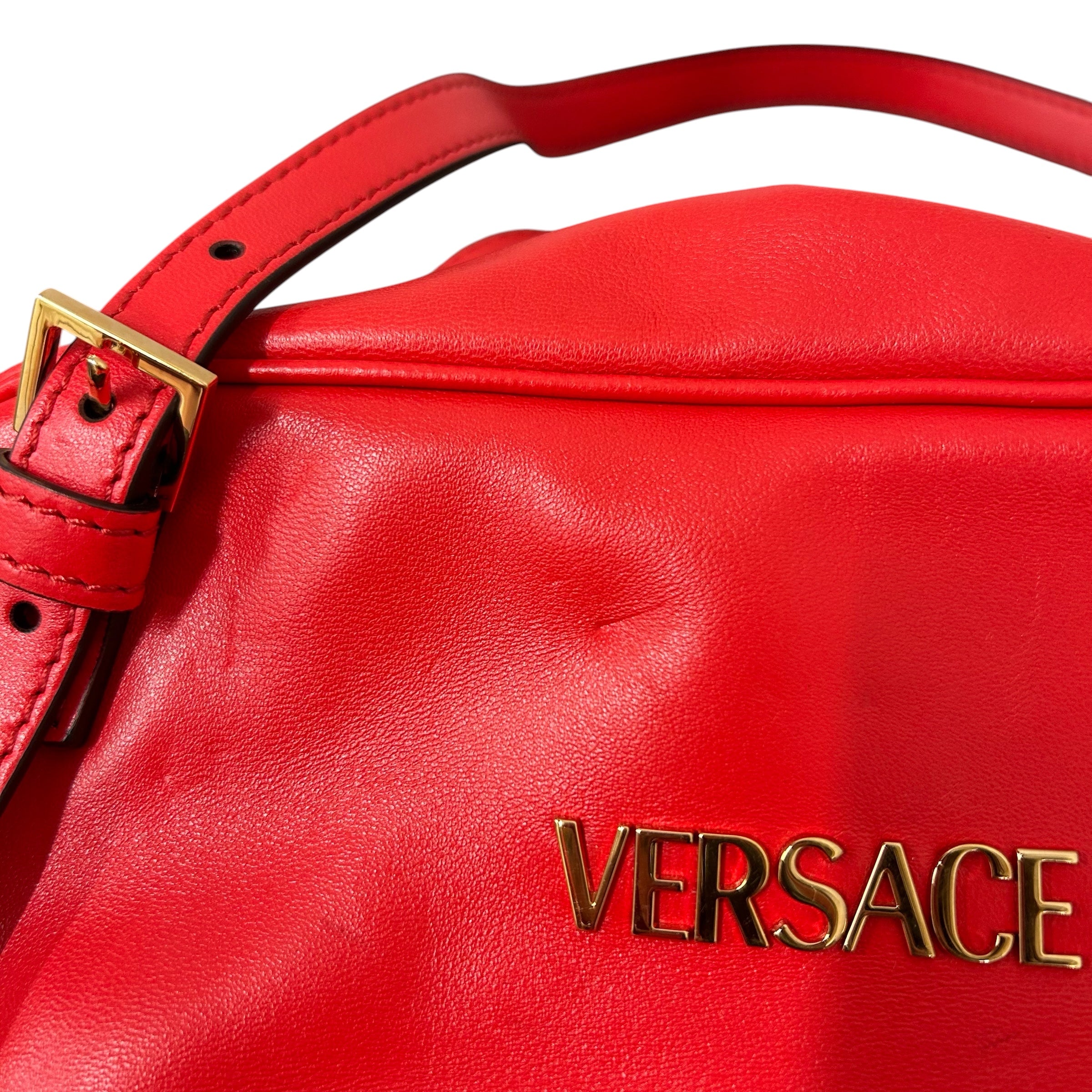 VERSACE/Bag/Lambskin/RED/TAG NAPPA BOWLING view 8
