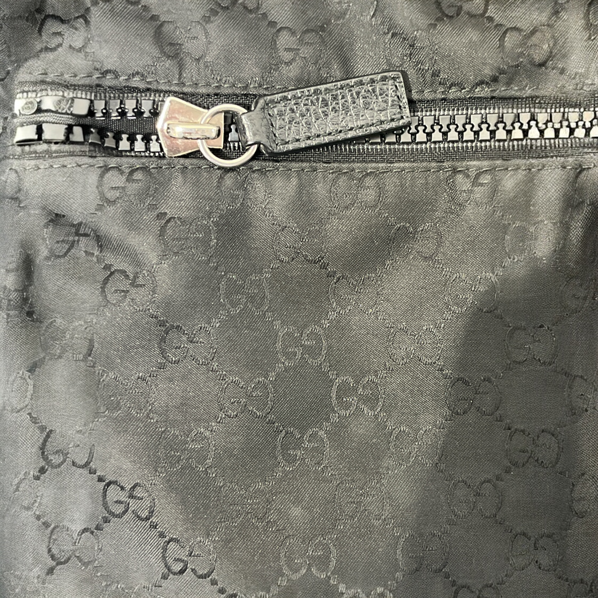 GUCCI/Cross Body Bag/Monogram/Nylon/BLK/Nylon GG Shoulder Bag view 6