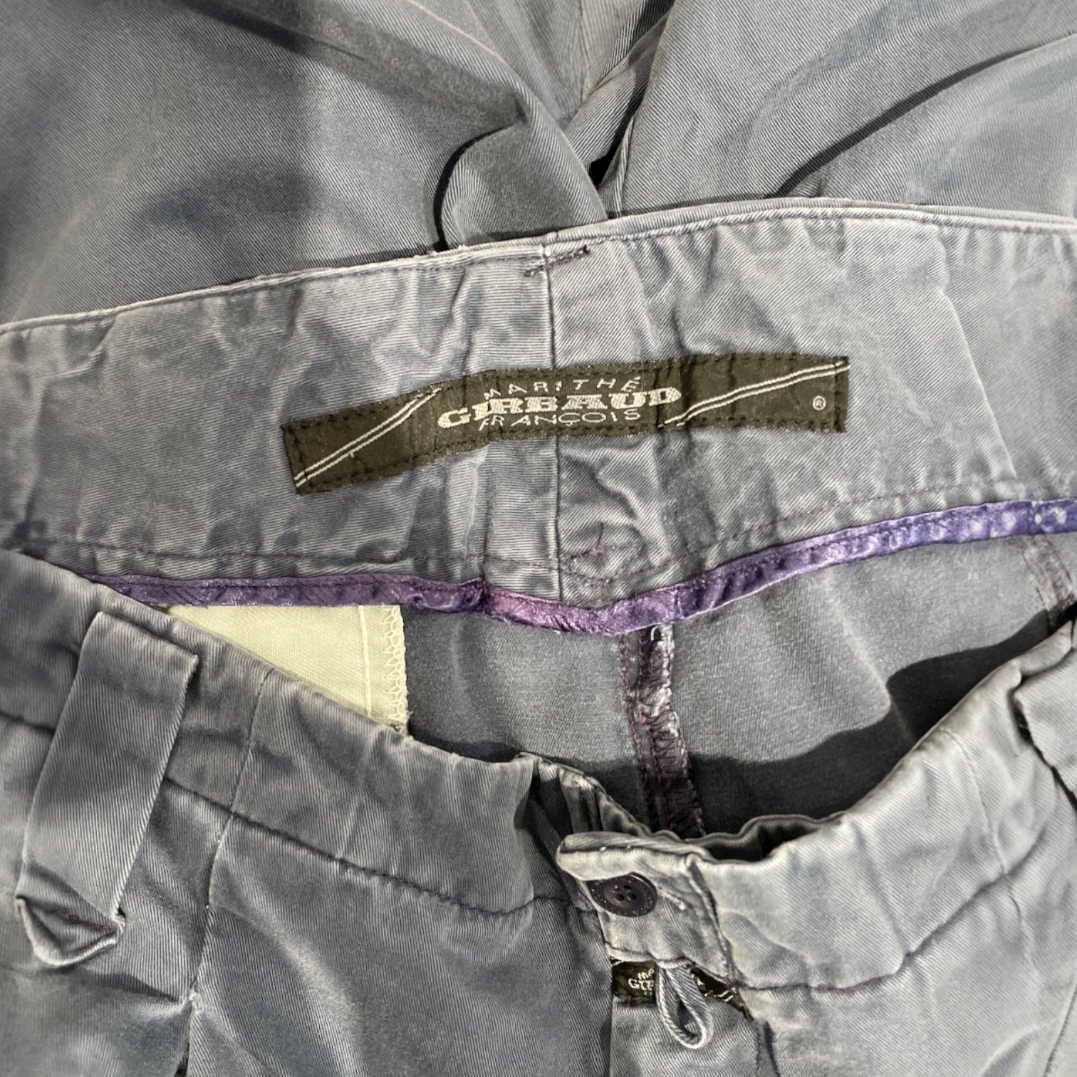 MARITHE FRANCOIS GIRBAUD/Pants/35/Cotton/IDG/Parachute Wide Leg Pants view 3
