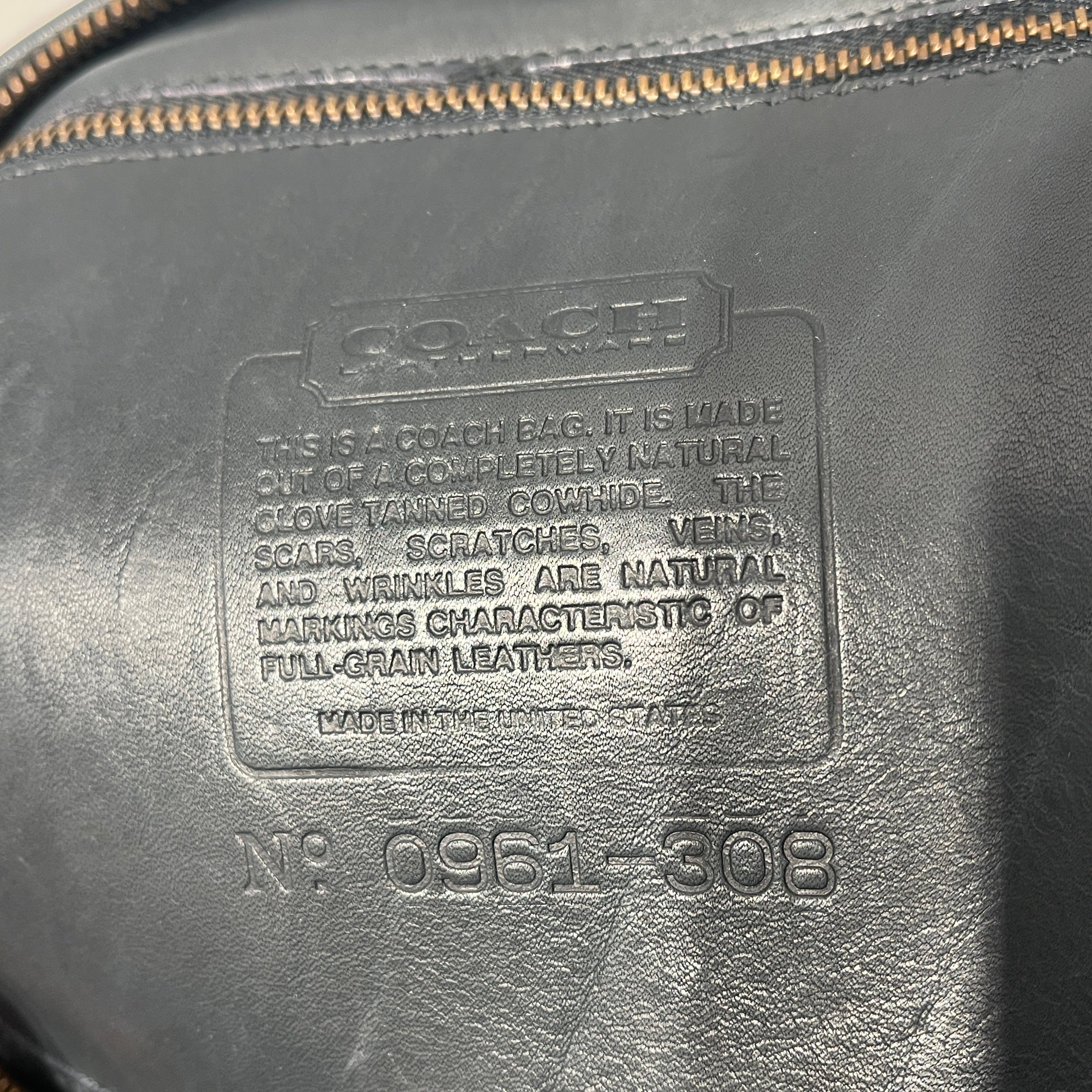 COACH/Bag/Leather/BLK/vintage baxter bag view 3