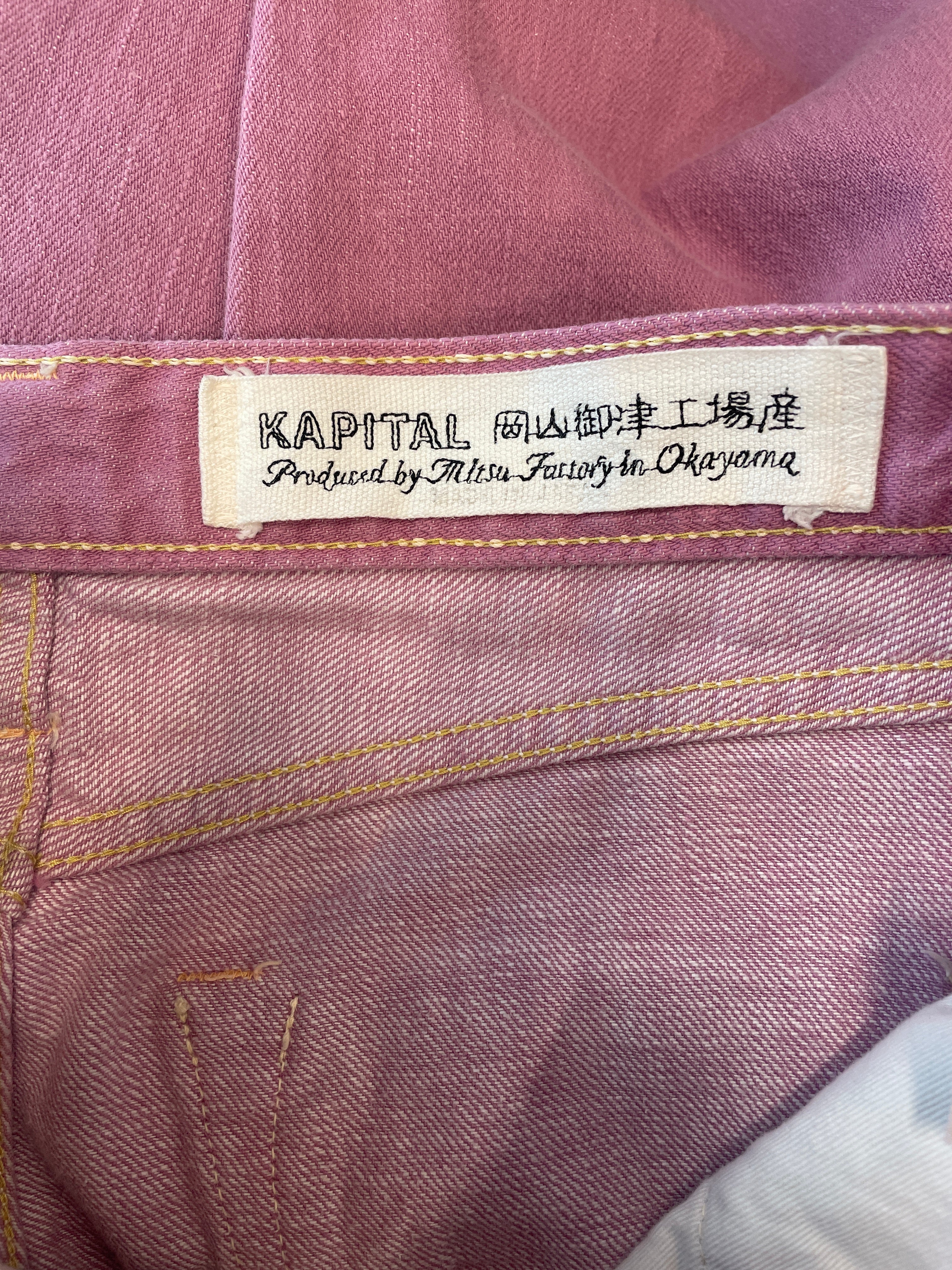 KAPITAL/Pants/28/Cotton/PNK/DISTRESSED CUFFK1408LP19 view 5