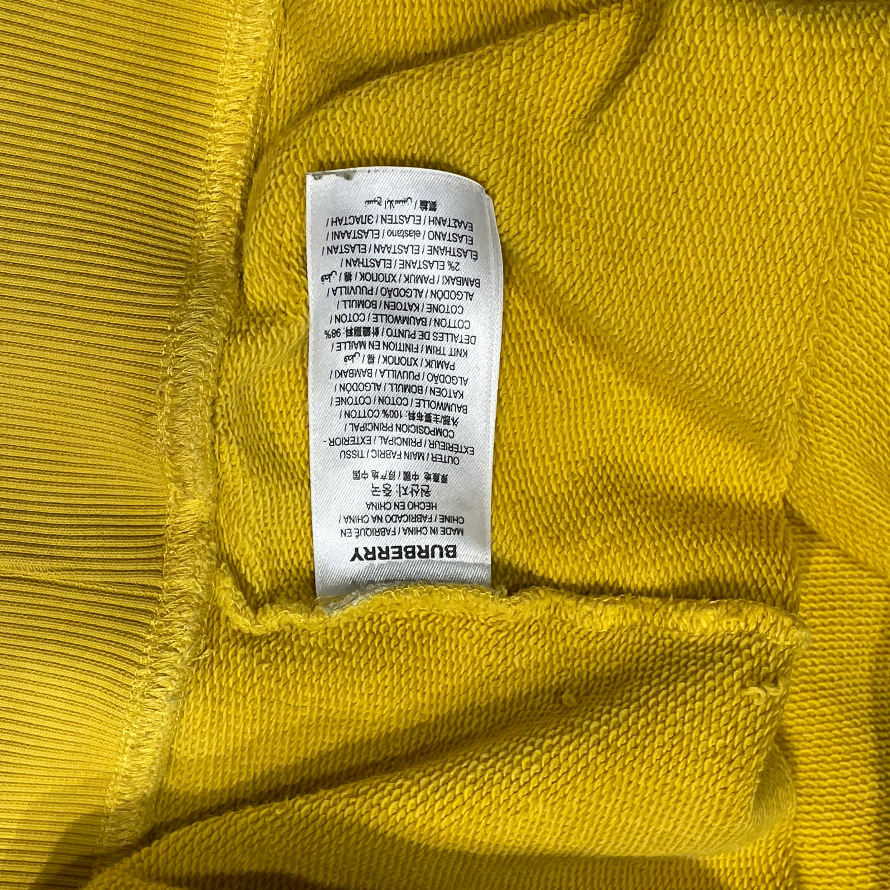 BURBERRY LONDON/Hoodie/L/Cotton/YEL/ view 4