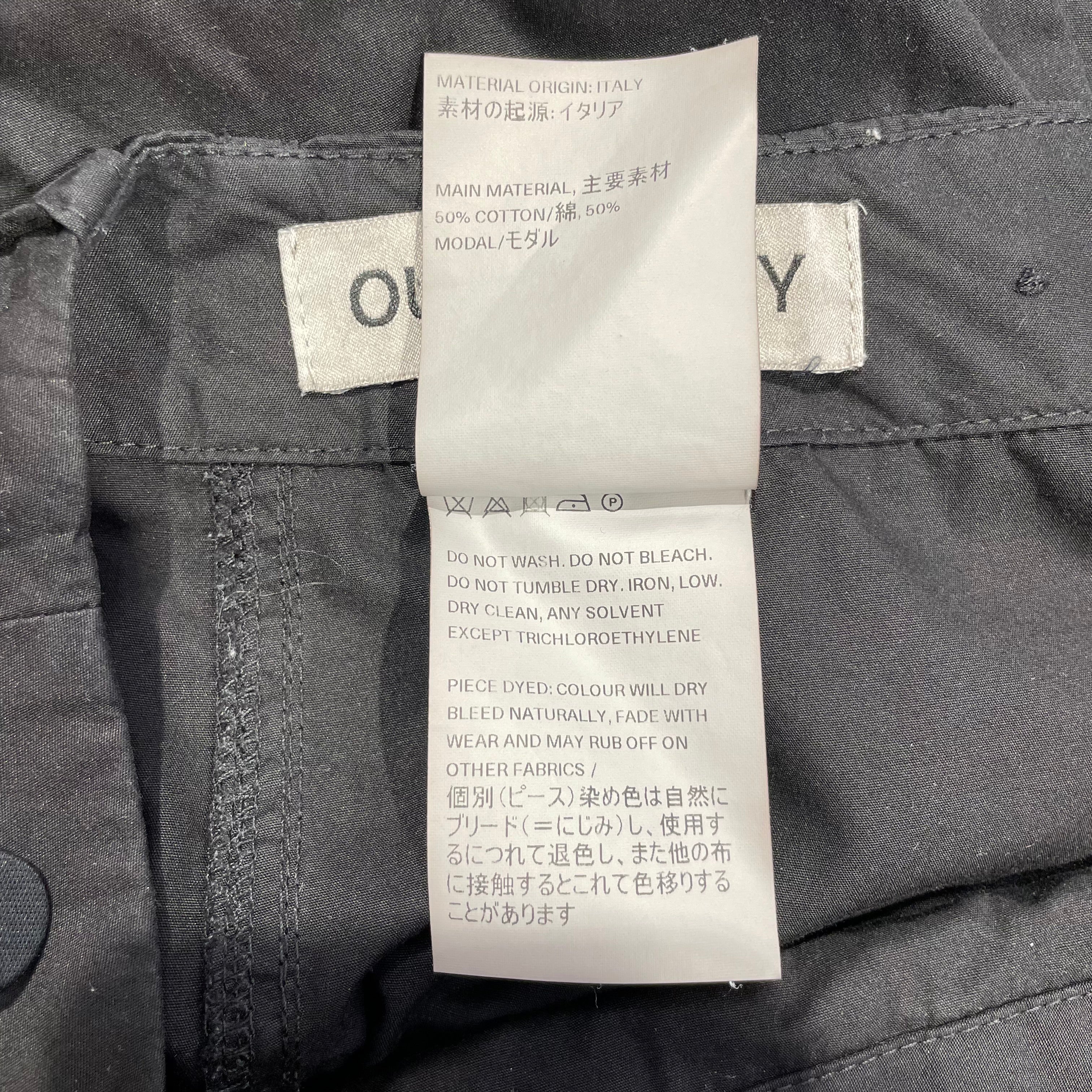 OUR LEGACY/Cargo Pants/32/Cotton/BLK/STEREO CARGO view 4