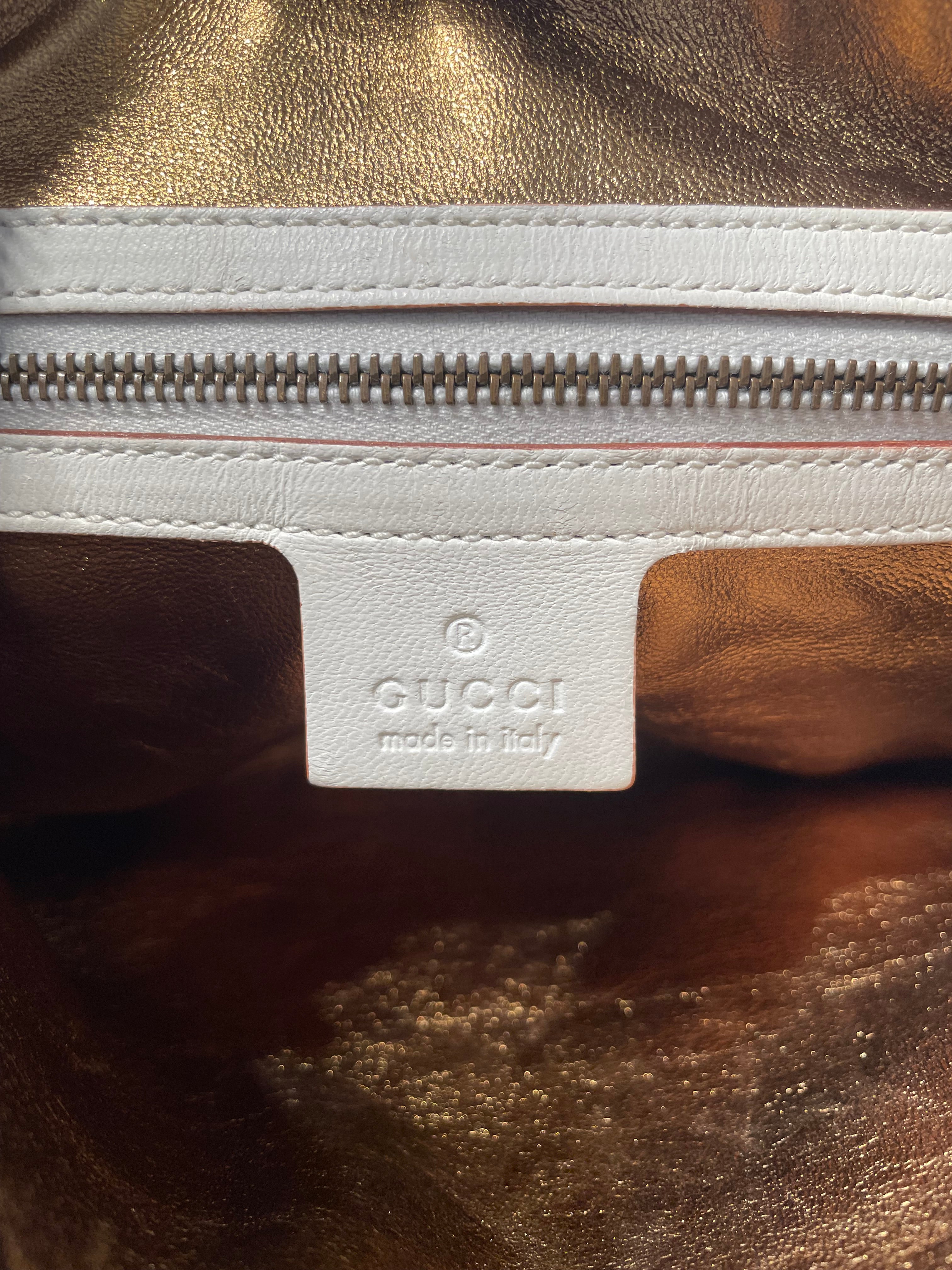 GUCCI/Hand Bag/Leather/WHT/GUCCI STUDDED PELHAM view 5