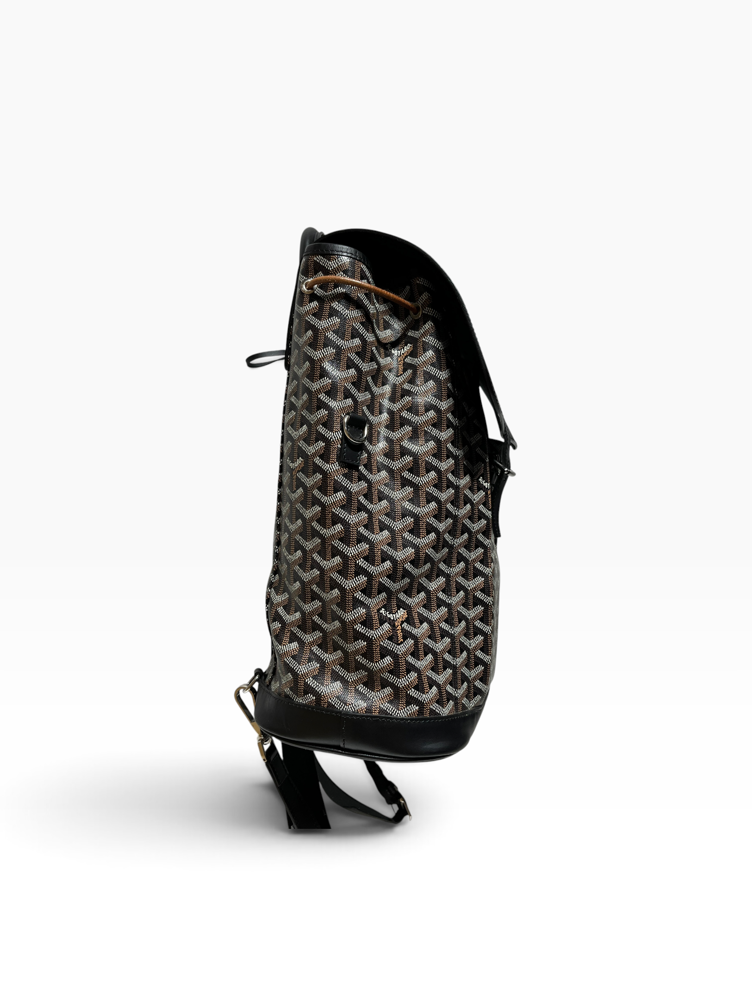 GOYARD/Backpack/Monogram/Leather/BLK/Calfskin Alpin Backpack view 4