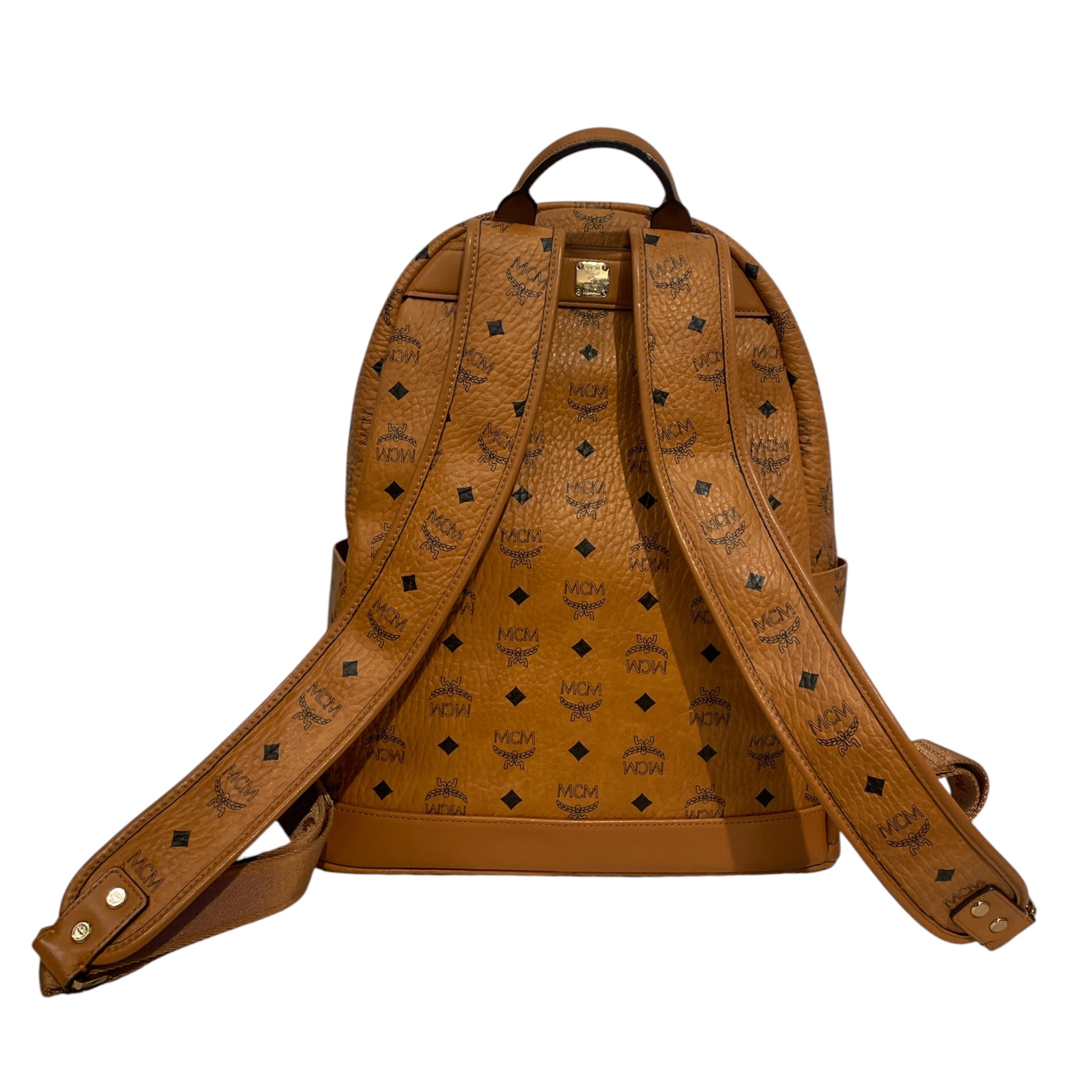 MCM/Backpack/Monogram/Leather/CML/Chevron Stripe view 2