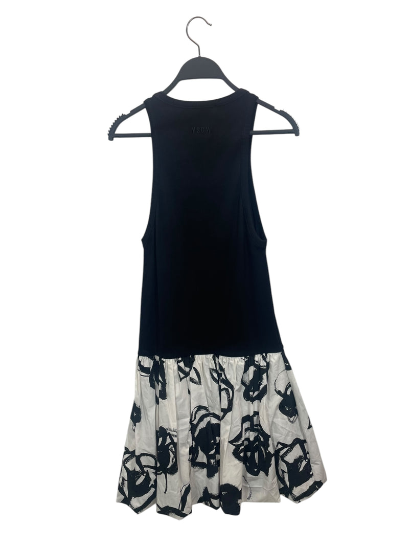 MSGM/SL Dress/S/Cotton/BLK/BUBBLE SKIRT DRESS