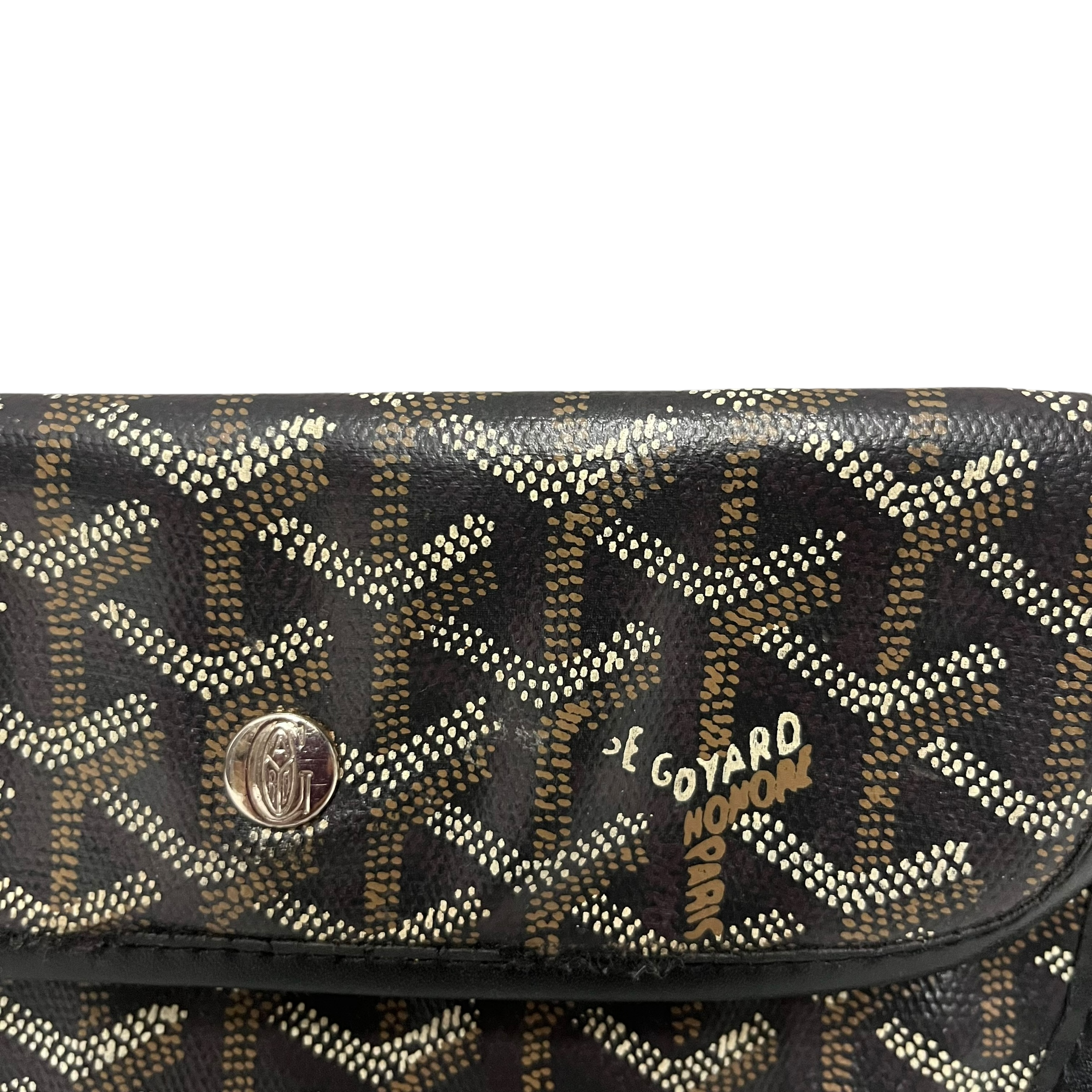 GOYARD/Pouch/Monogram/Leather/BLK/pm pouchette view 4