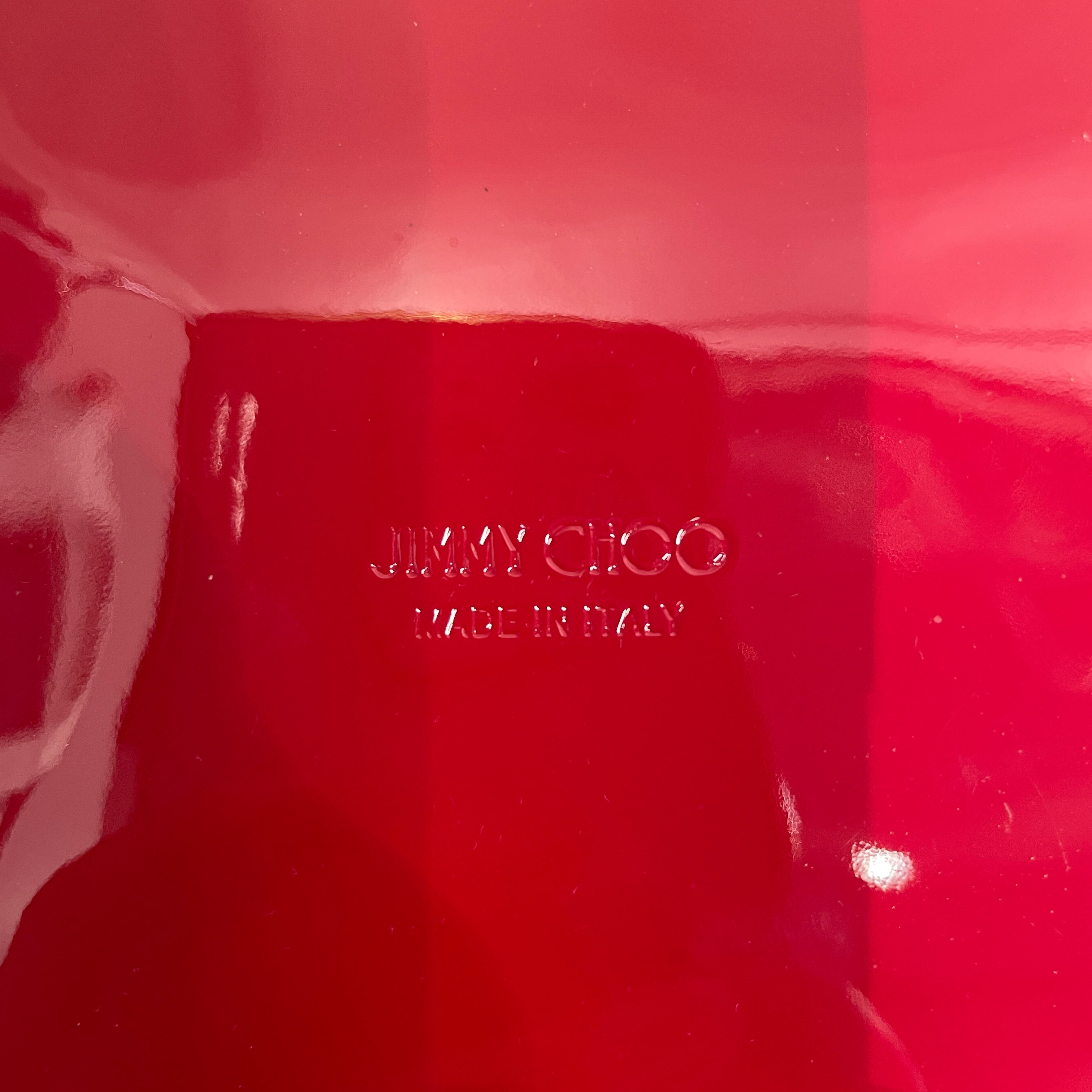 JIMMY CHOO/Bag/RED/PATENT LEATHER STAR WRISTLET view 4