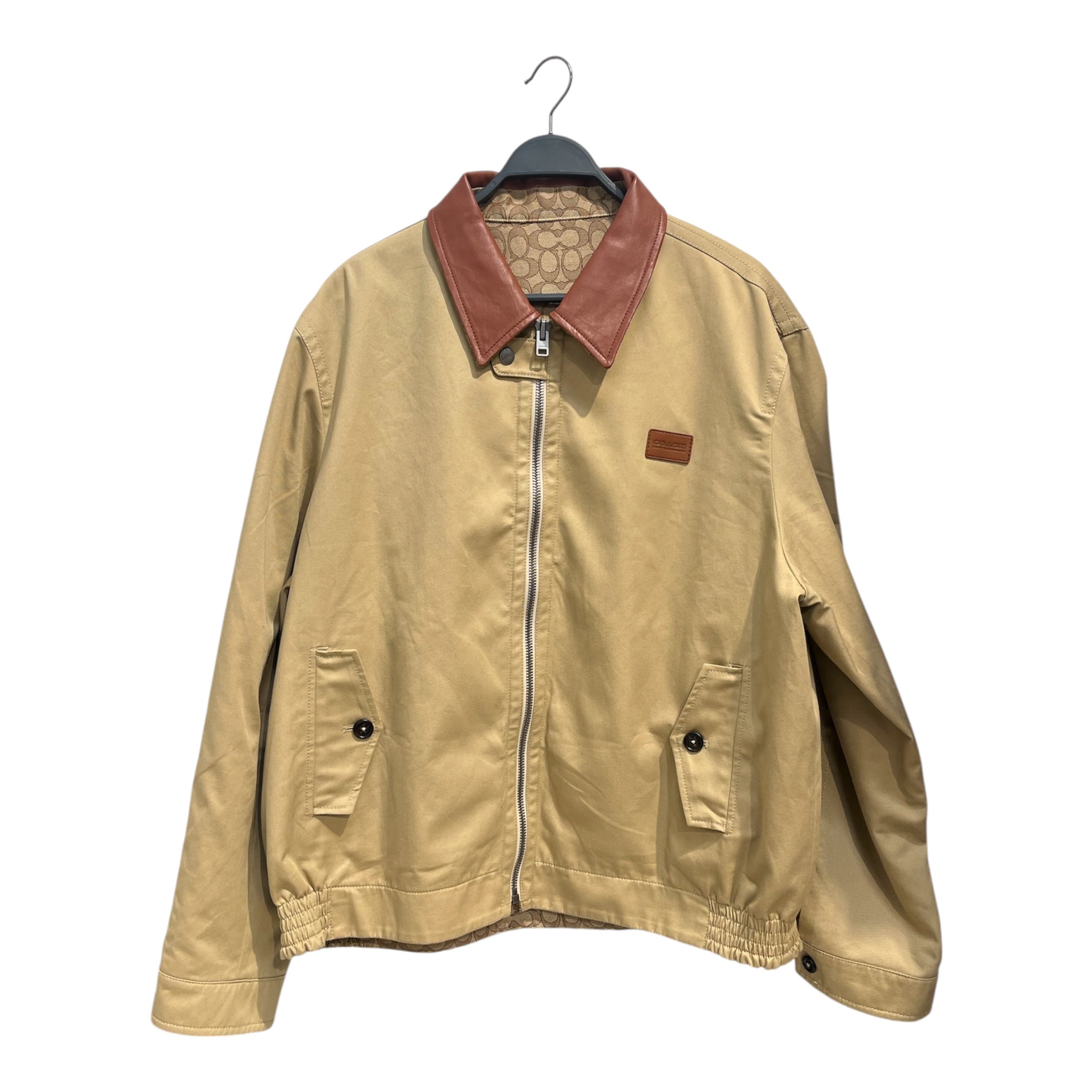 COACH/Jacket/XXL/Cotton/BEG/Monogram/reversible leather collar view 1